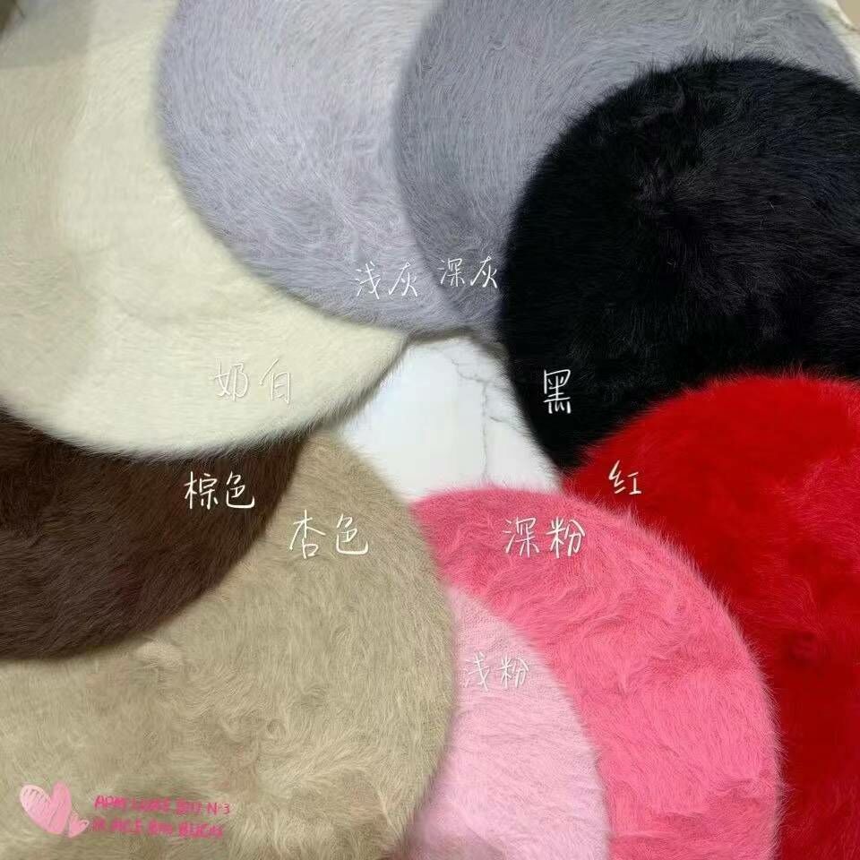 N835 毛毛畫家帽