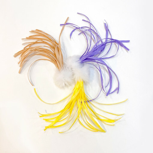 逗貓替換頭｜奶油糖果 椰子葉纖維天然材料