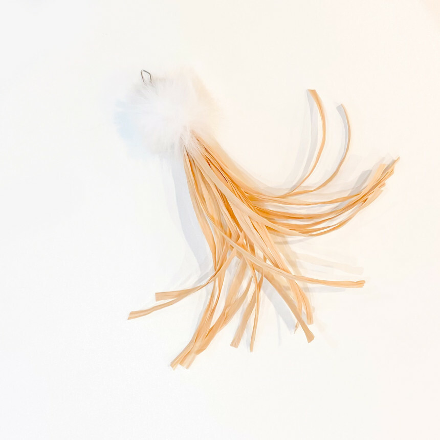 逗貓替換頭｜奶油糖果 椰子葉纖維天然材料