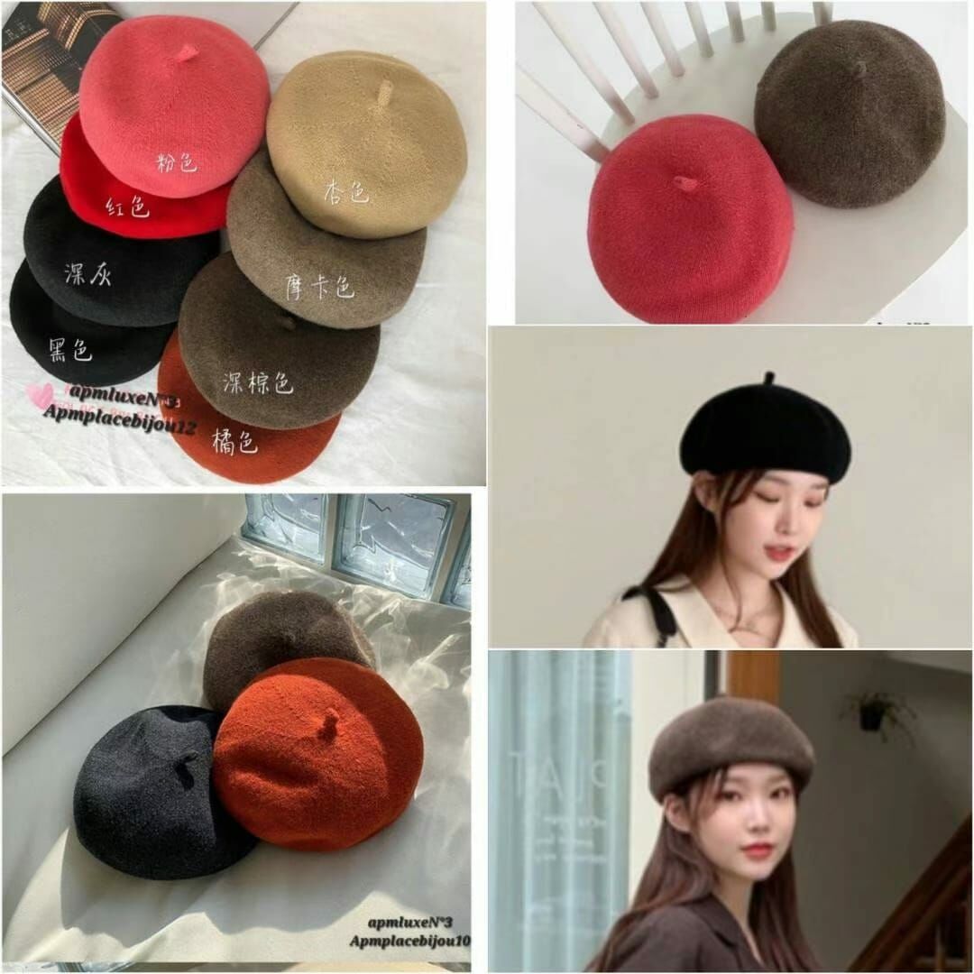 N837 針織畫家帽