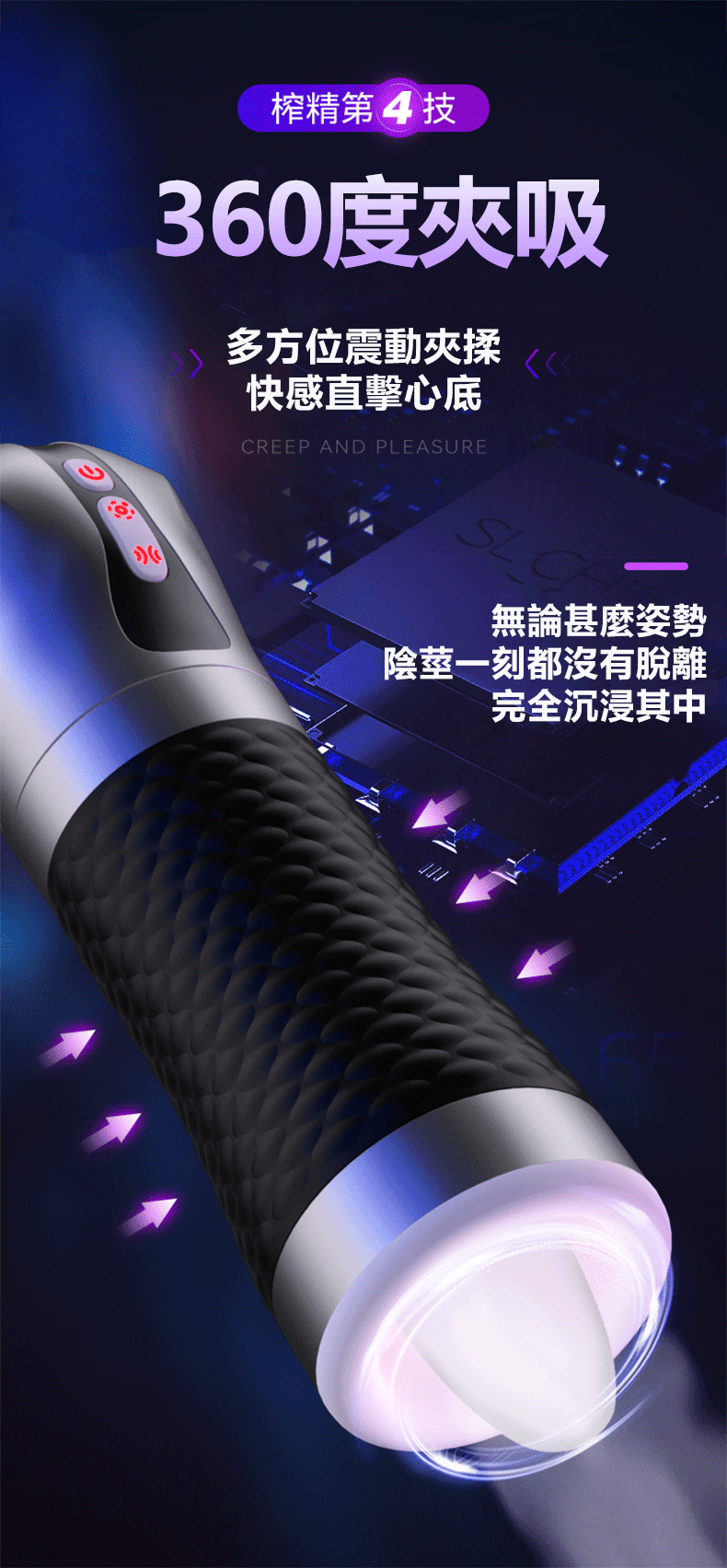 舌舔夾吸飛機杯｜電動飛機杯