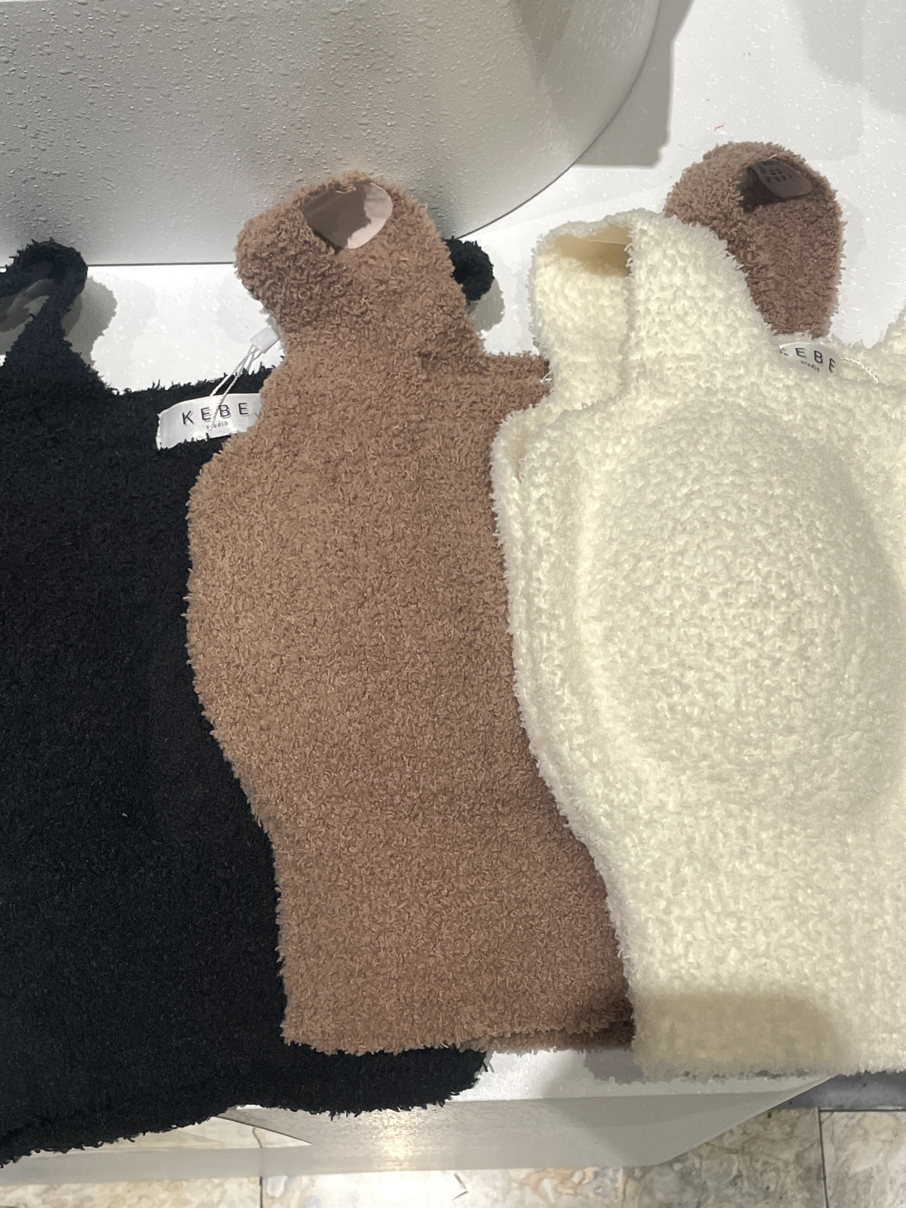 聖誕QQ毛 杯墊背心