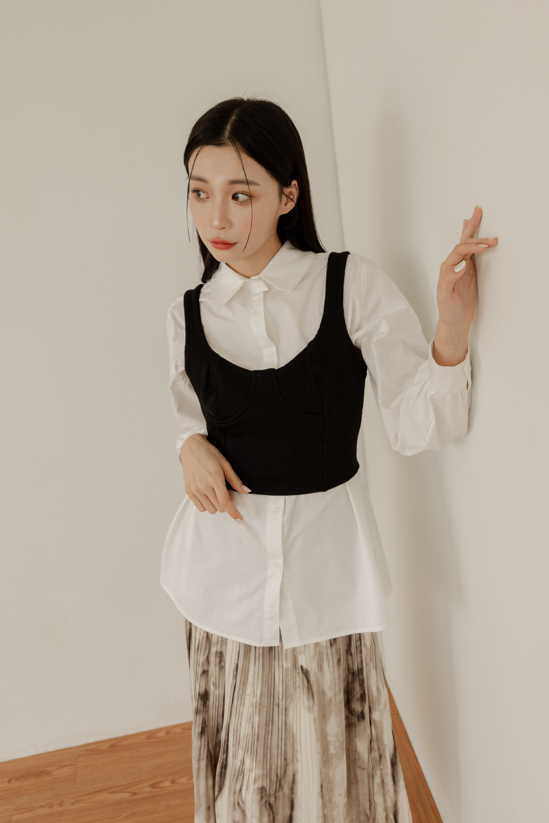 【官網限定】羅紋馬甲式短版背心