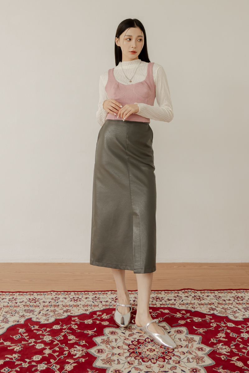 【官網限定】 羅紋馬甲式短版背心