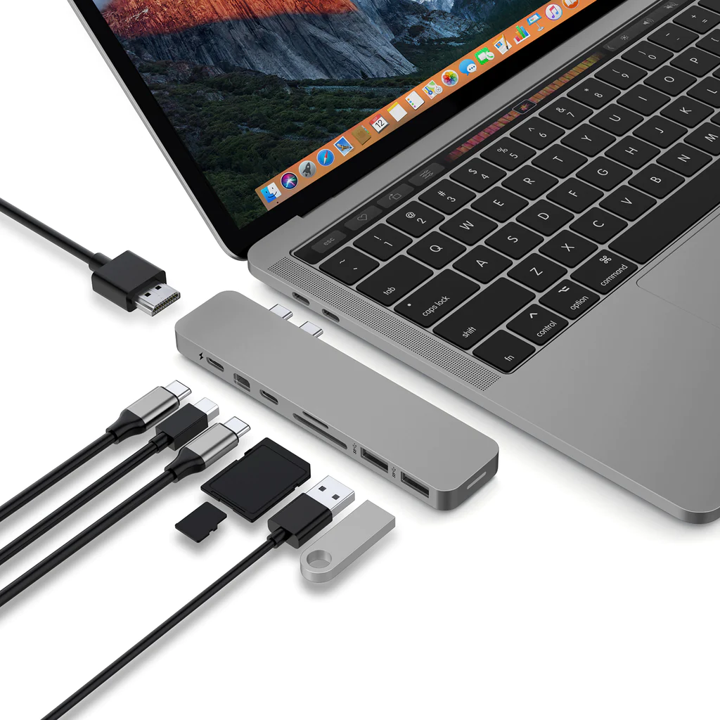 HyperDrive PRO 8-in-2 USB-C 轉接器- 灰色