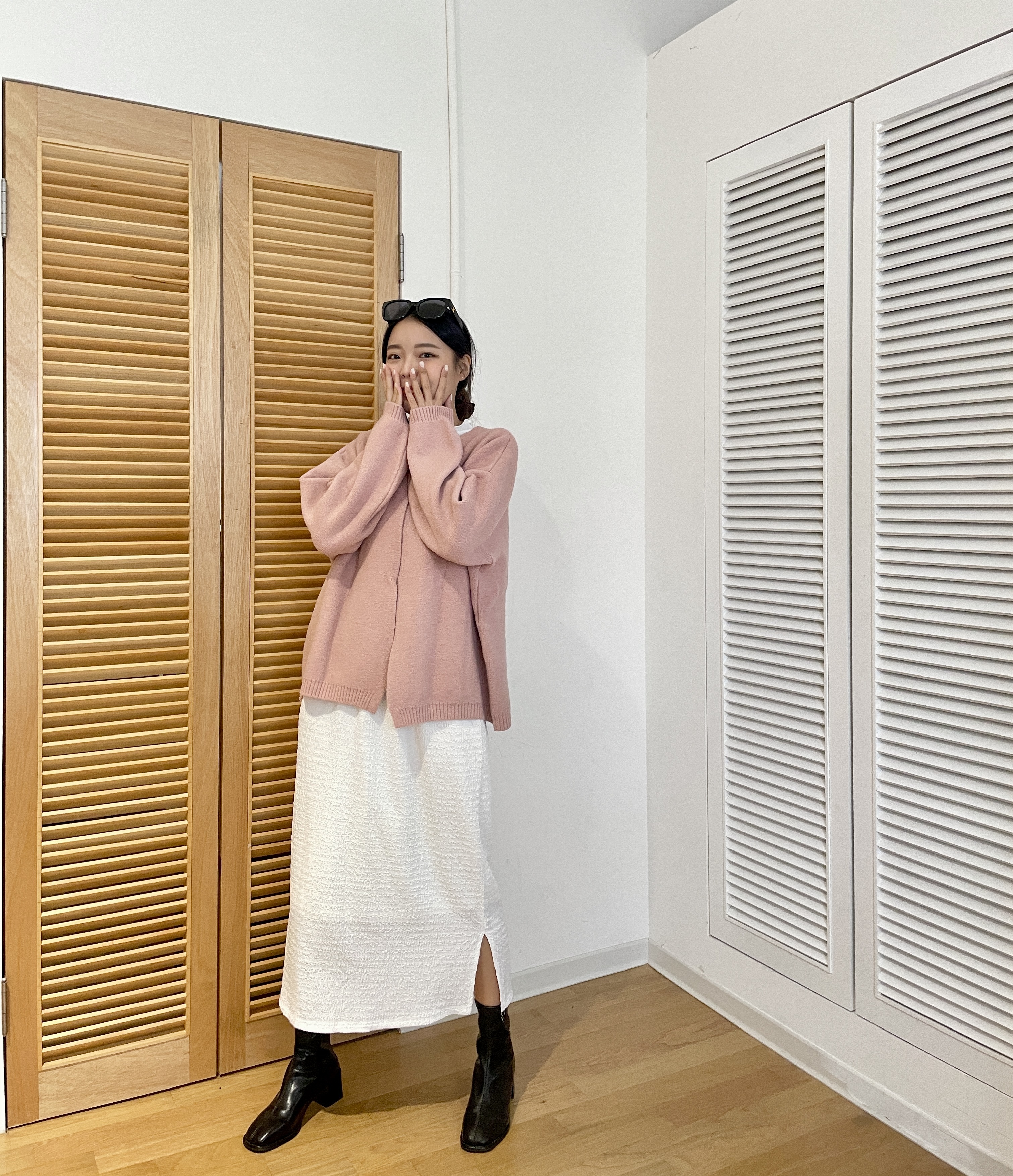 暖糯糯單釦毛衣