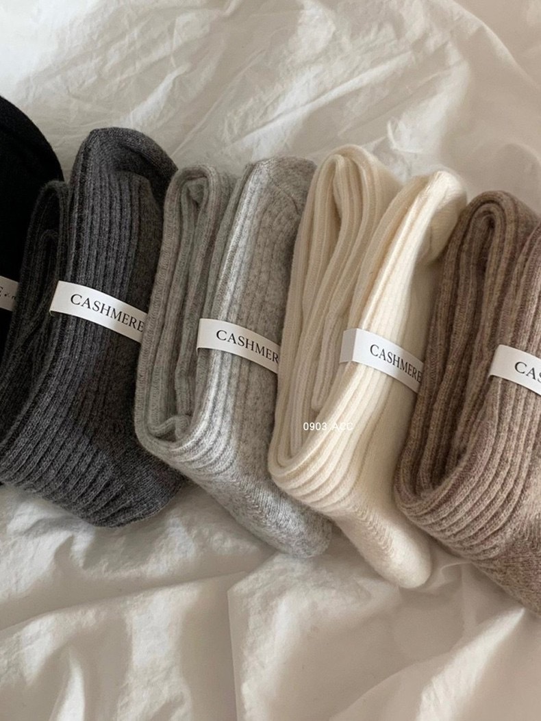 KR.正韓真羊毛素色襪/六色