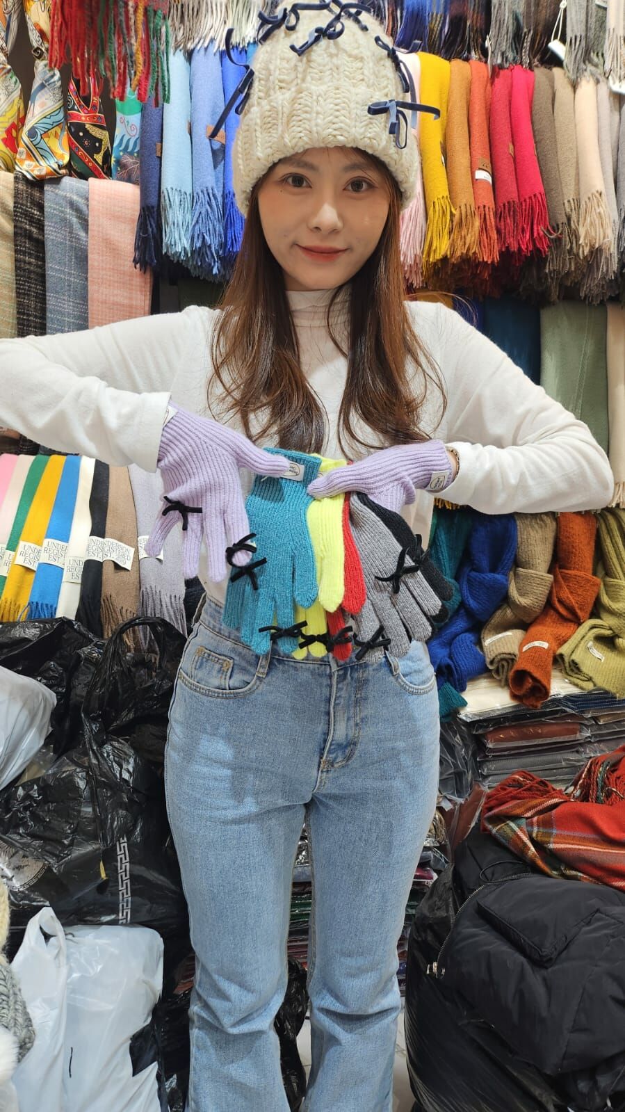 N851 蝴蝶結手套