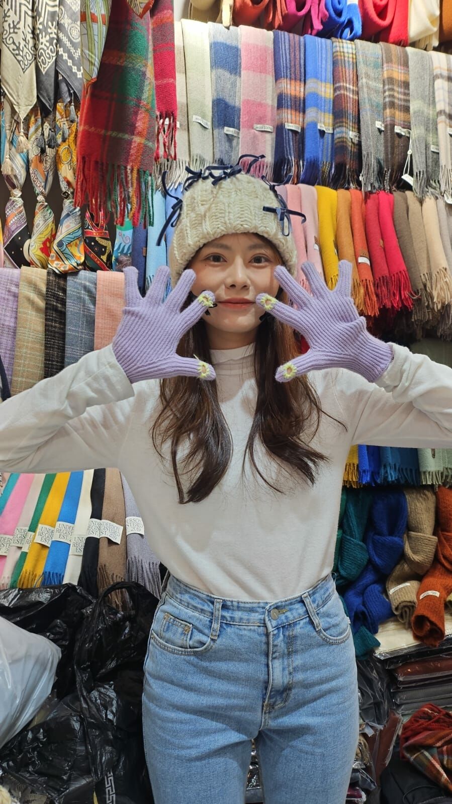 N851 蝴蝶結手套