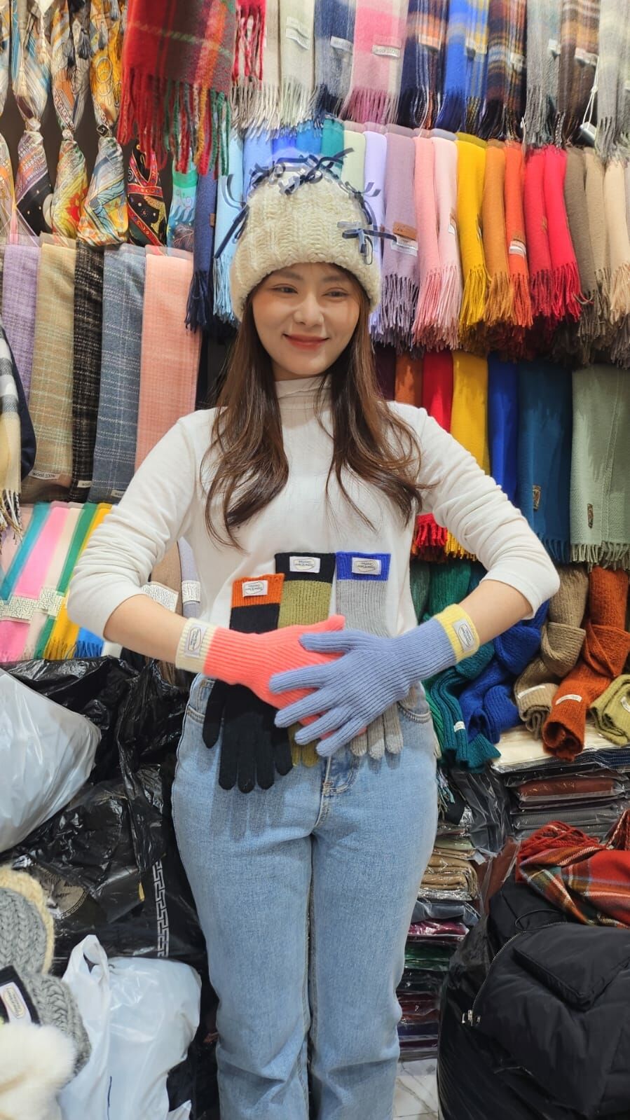 N852  直坑紋手套