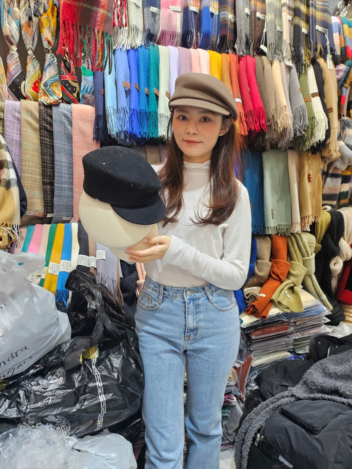 N840 斜摺報童帽