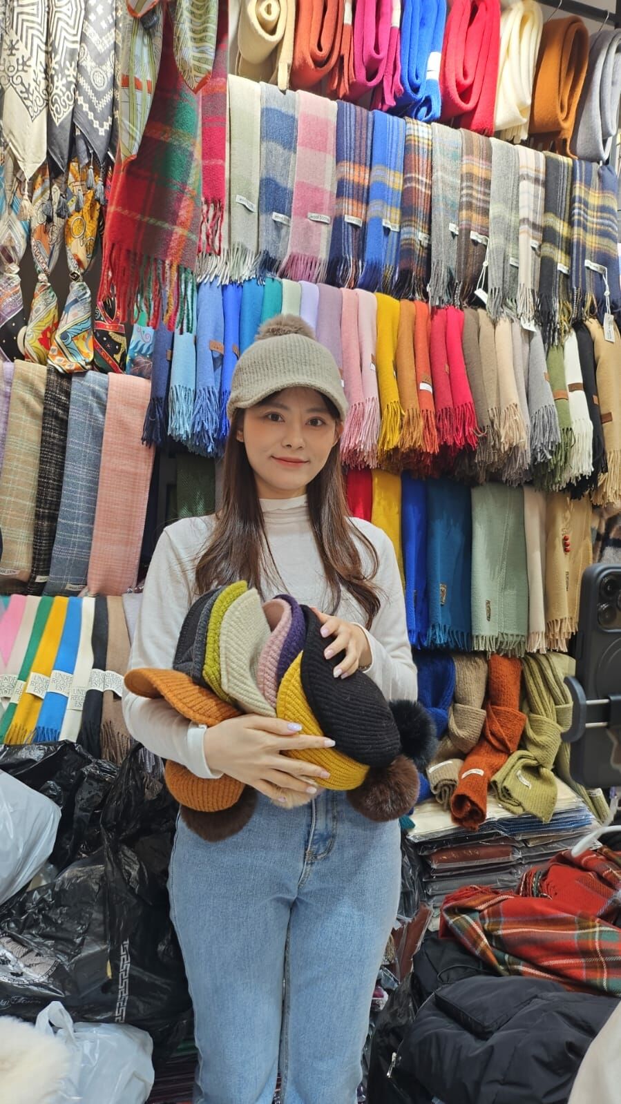 N836 毛毛球毛呢騎士帽