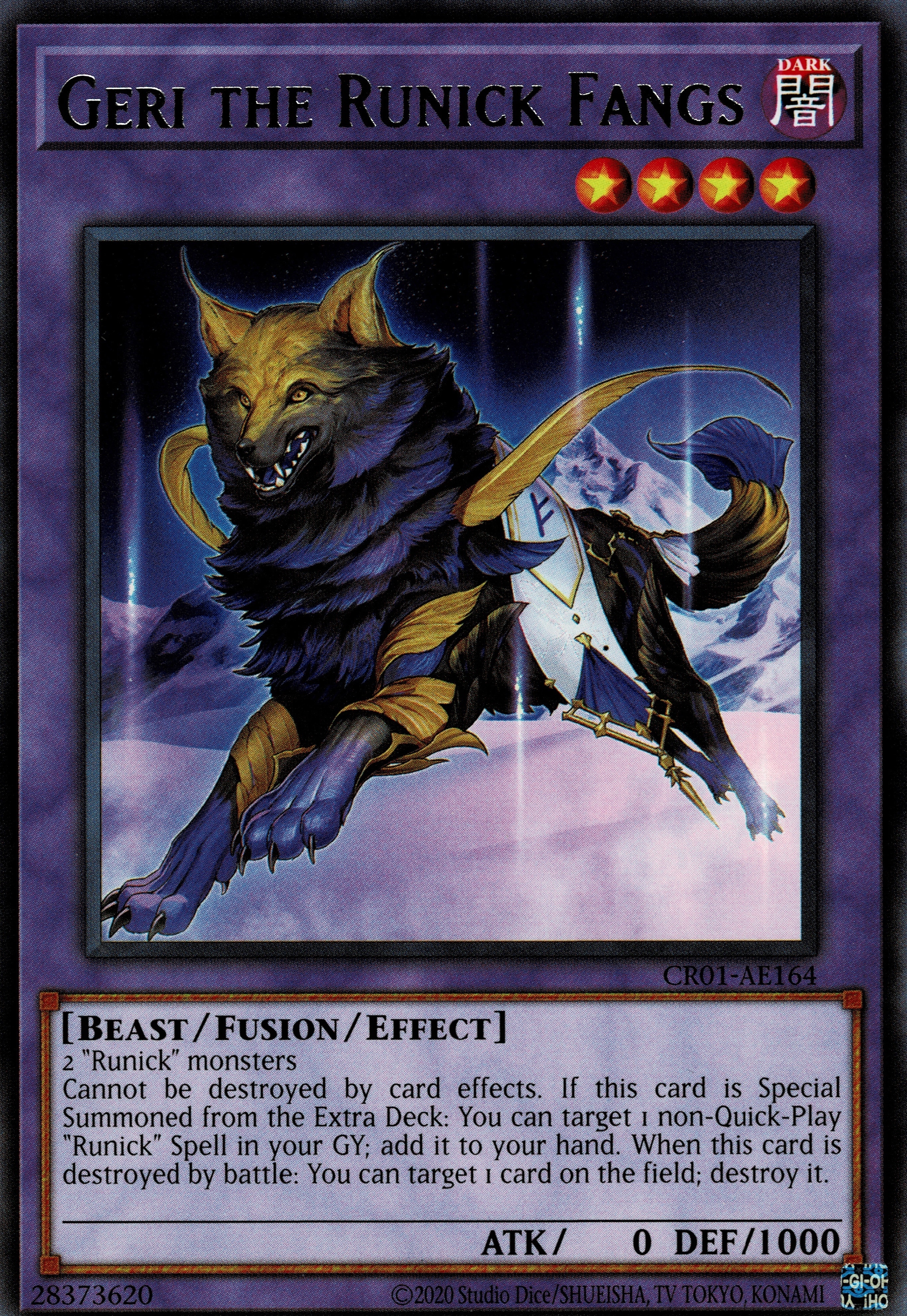 CR01-AE164 Geri the Runick Fangs