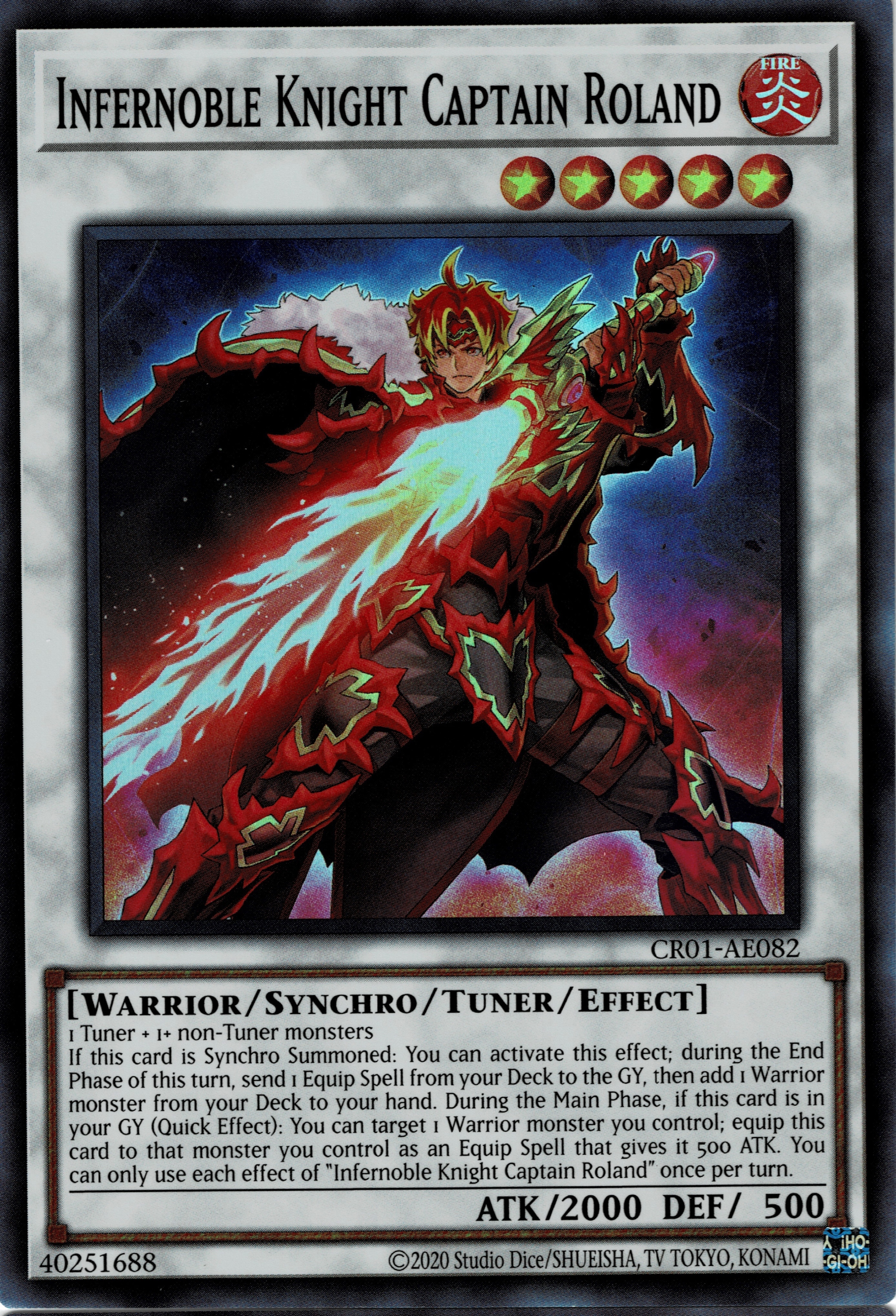 CR01-AE082 Infernoble Knight Captain Roland