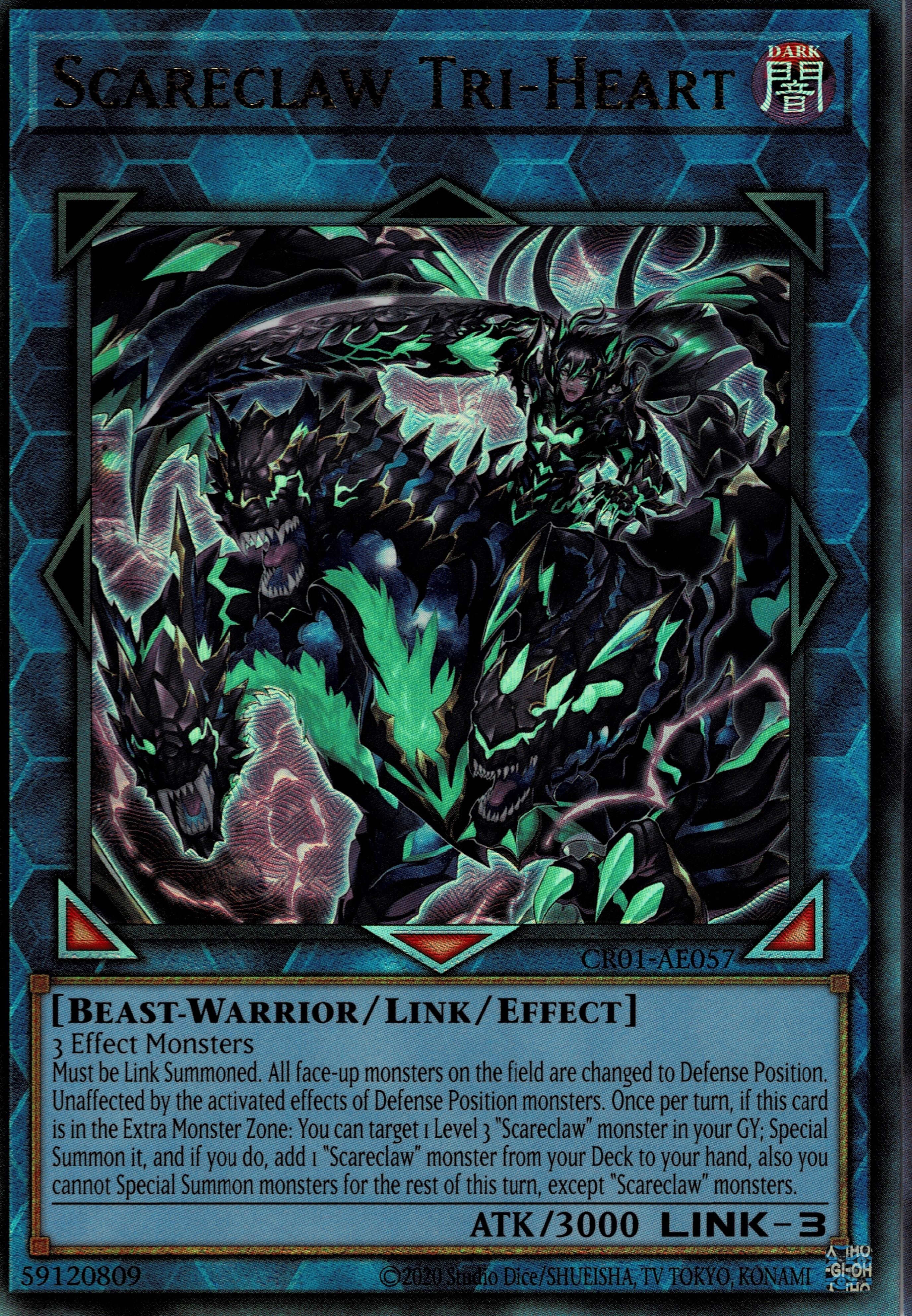 CR01-AE057 Scareclaw Tri-Heart