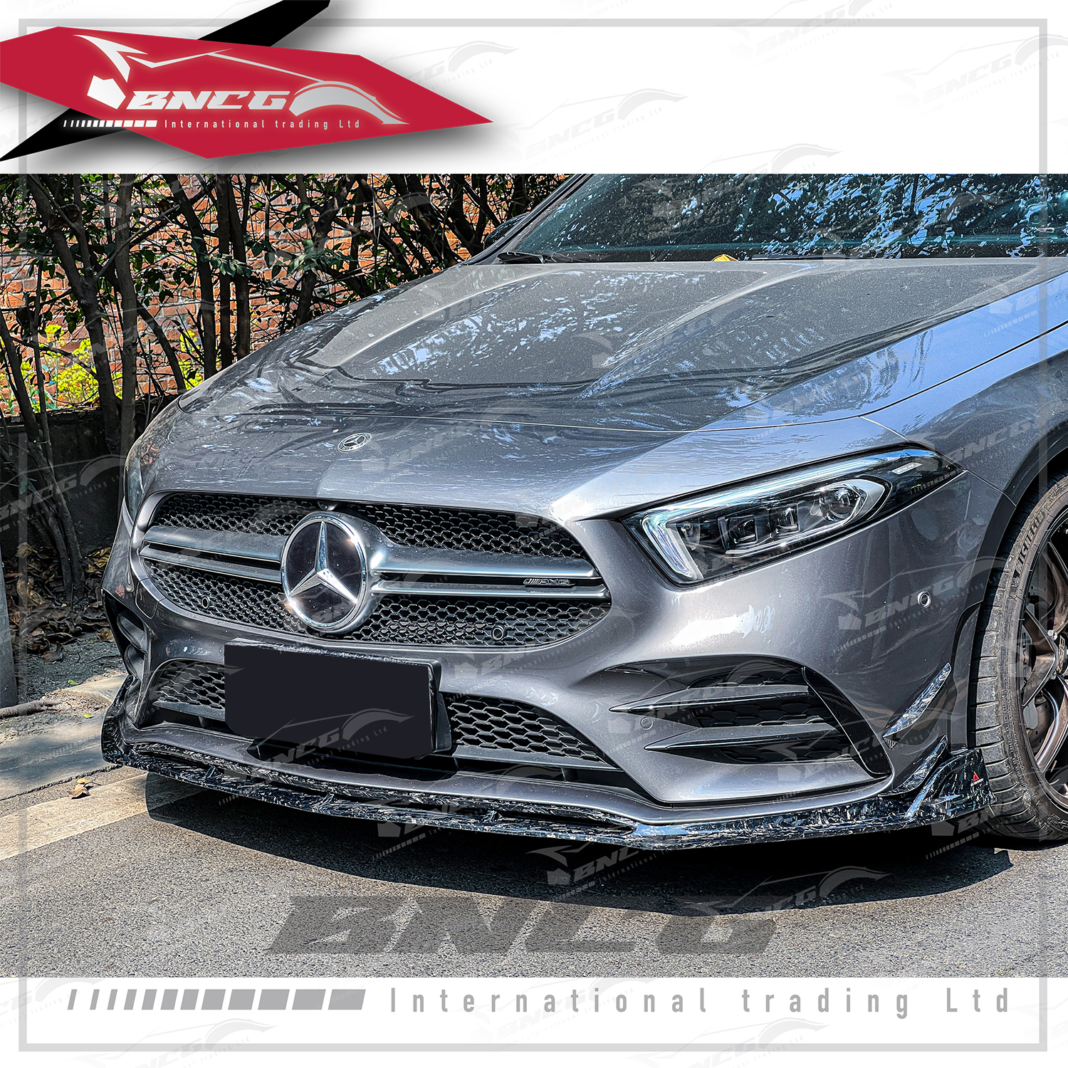 賓士 Benz A Class W177 四門版 改裝 碳纖維 空力套件 AE款 前下巴 風刀 後下巴 引擎蓋