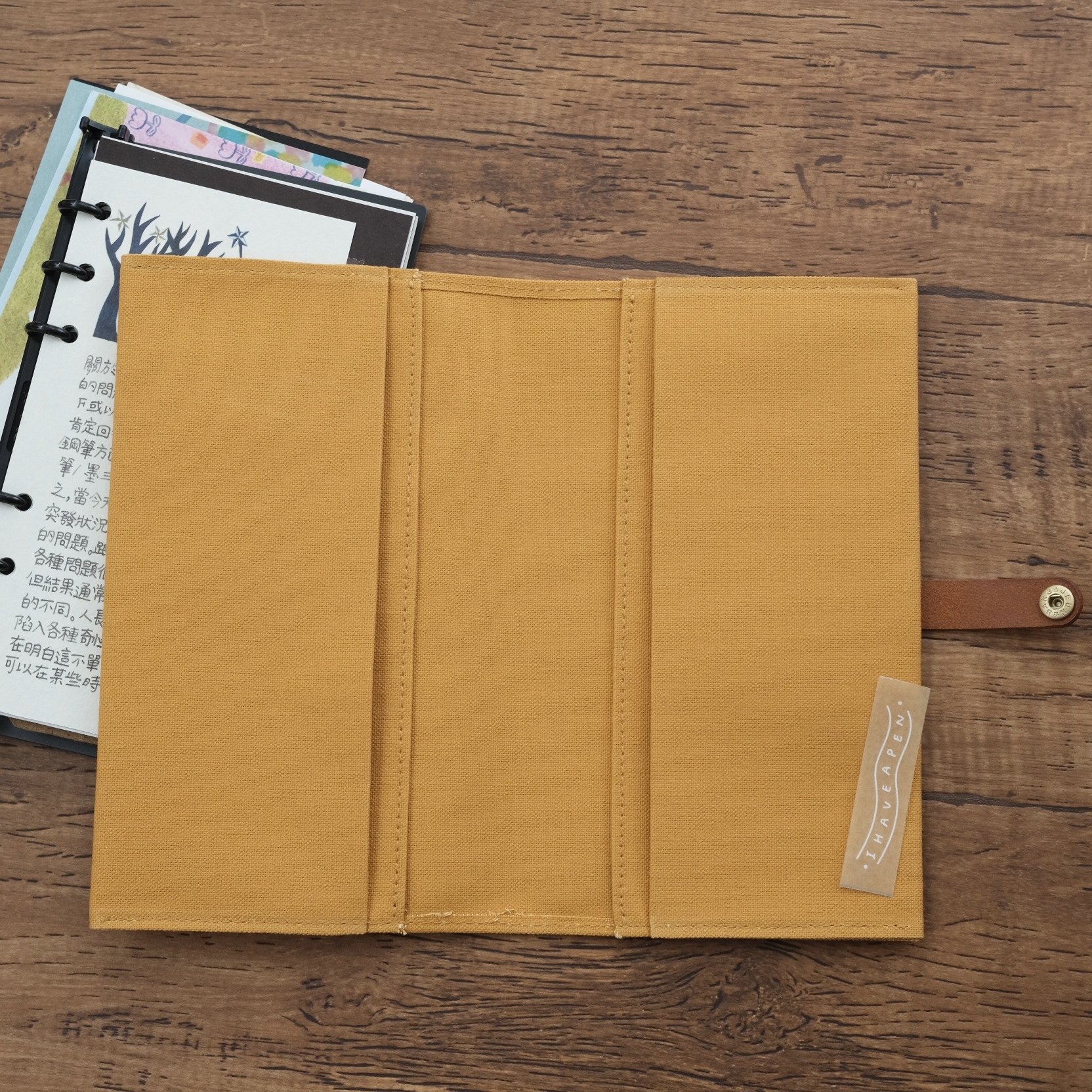 MD新書筆記本專用 日本倉敷帆布書衣 插扣版｜M Seed 台灣