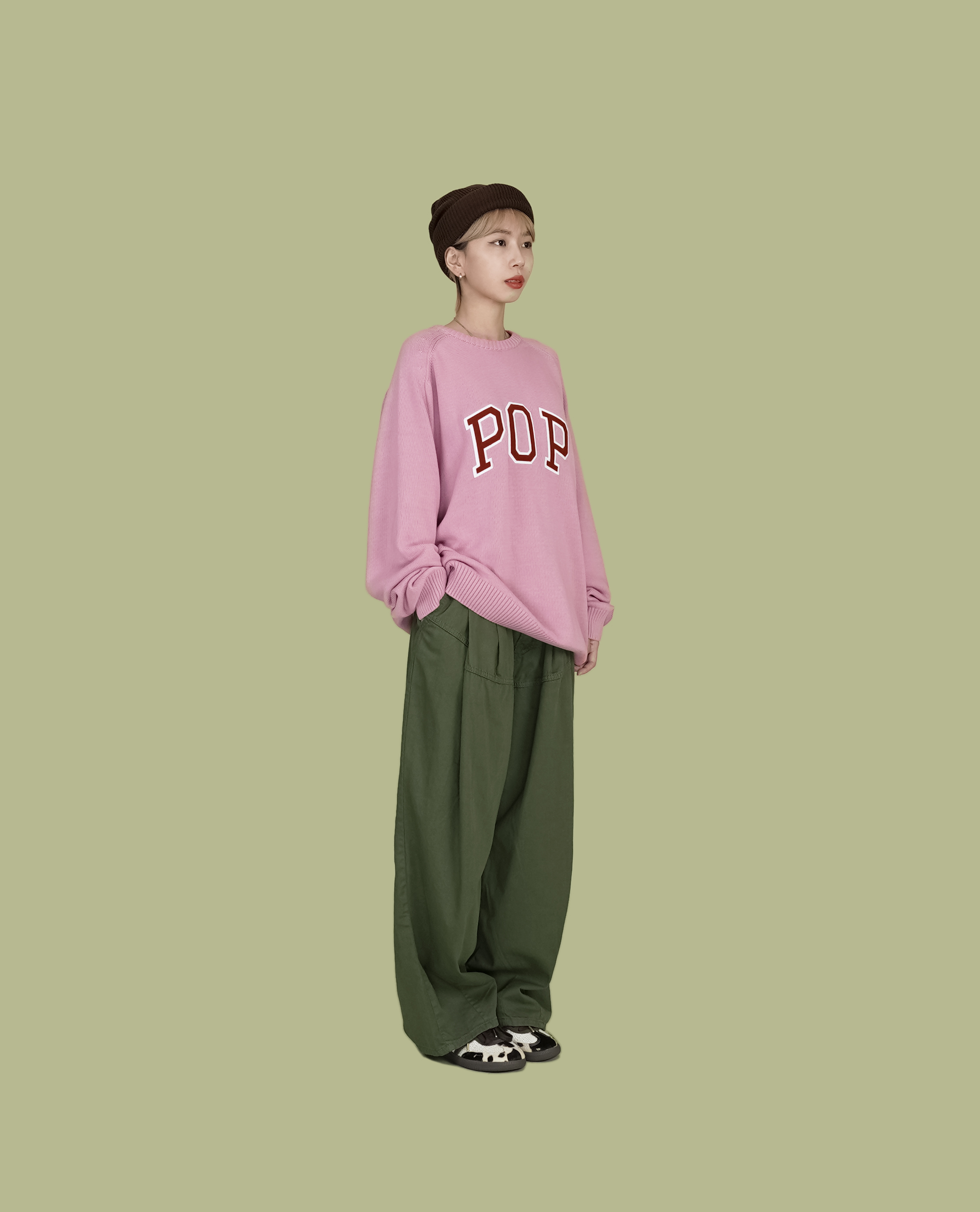 POP TRADING COMPANY Pop Arch Knitted Crewneck - 23FW