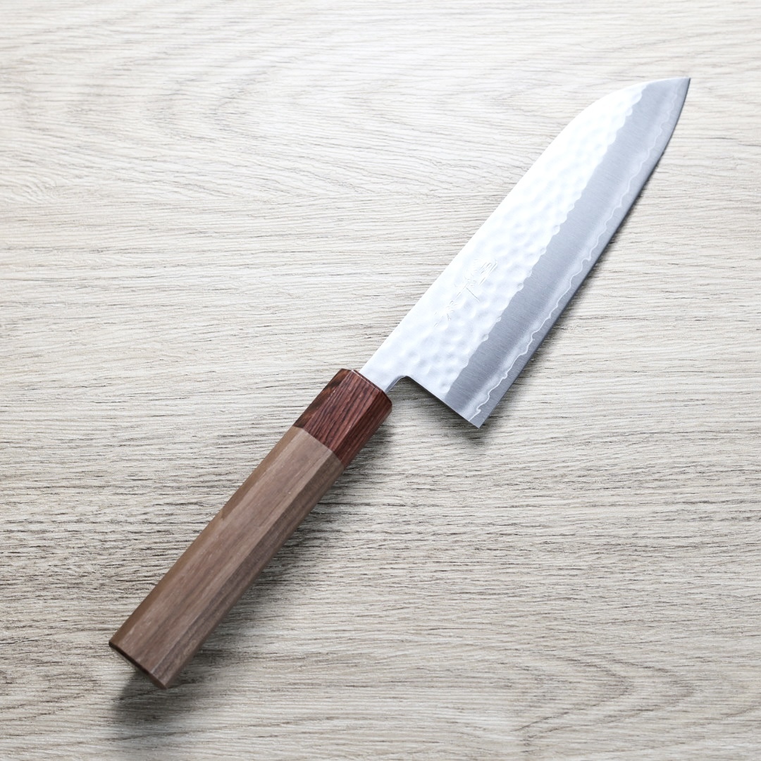 增谷訓生 三德刀 170mm VG1鋼 鎚目 和柄