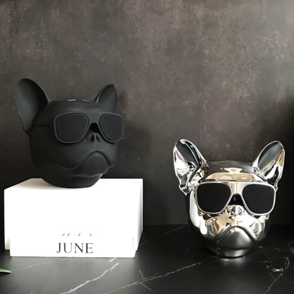 JoyFlower 法鬥 藍芽音響 消光黑/亮面黑/電鍍銀 狗頭 重低音