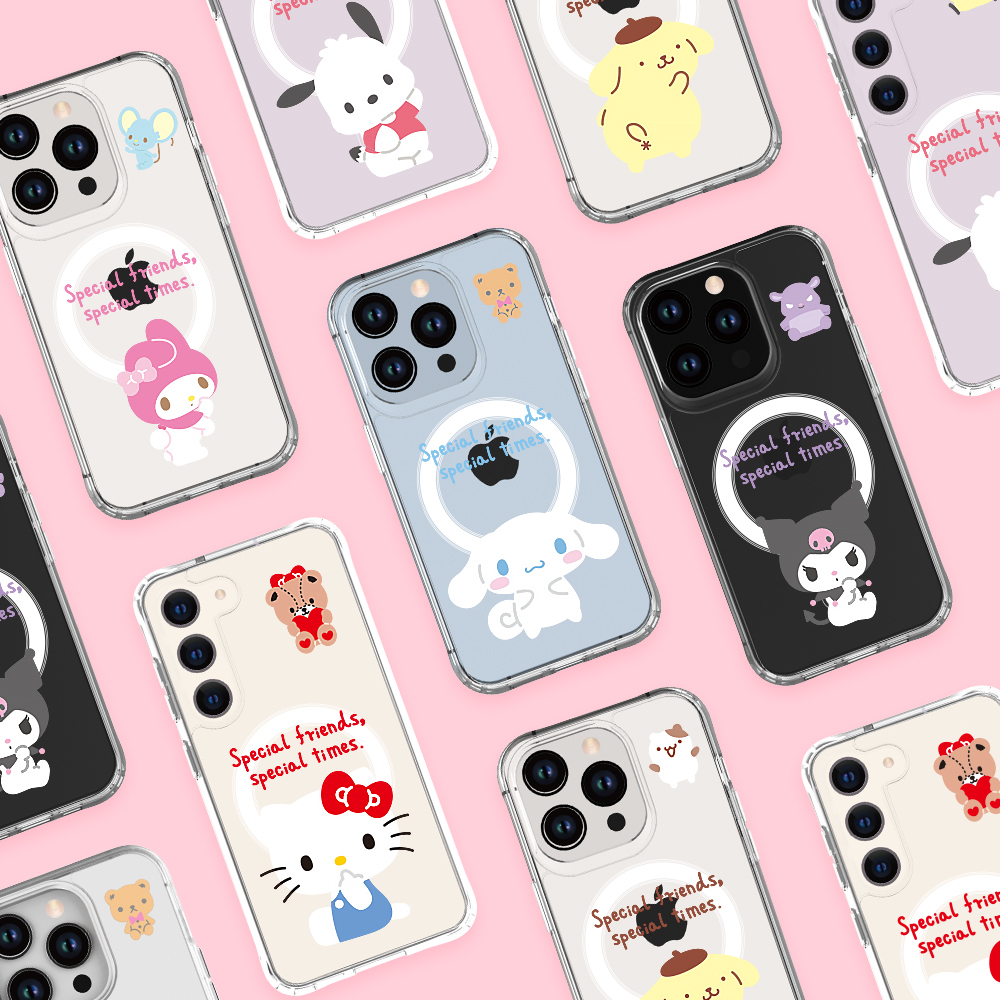 Sanrio - Magsafe Clear Hard Case - 氣墊防撞磁吸透明手機保護硬殼 SU