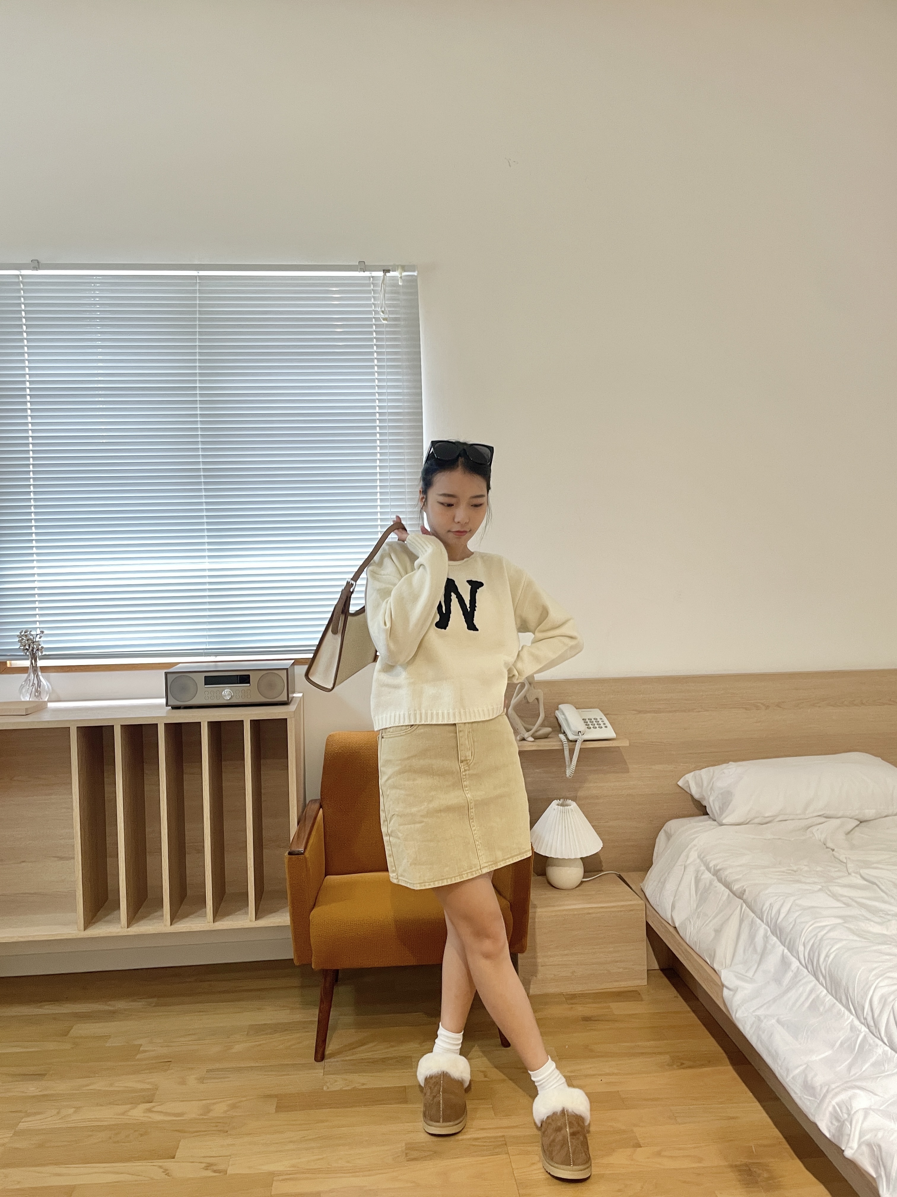 W 親膚圓領毛衣