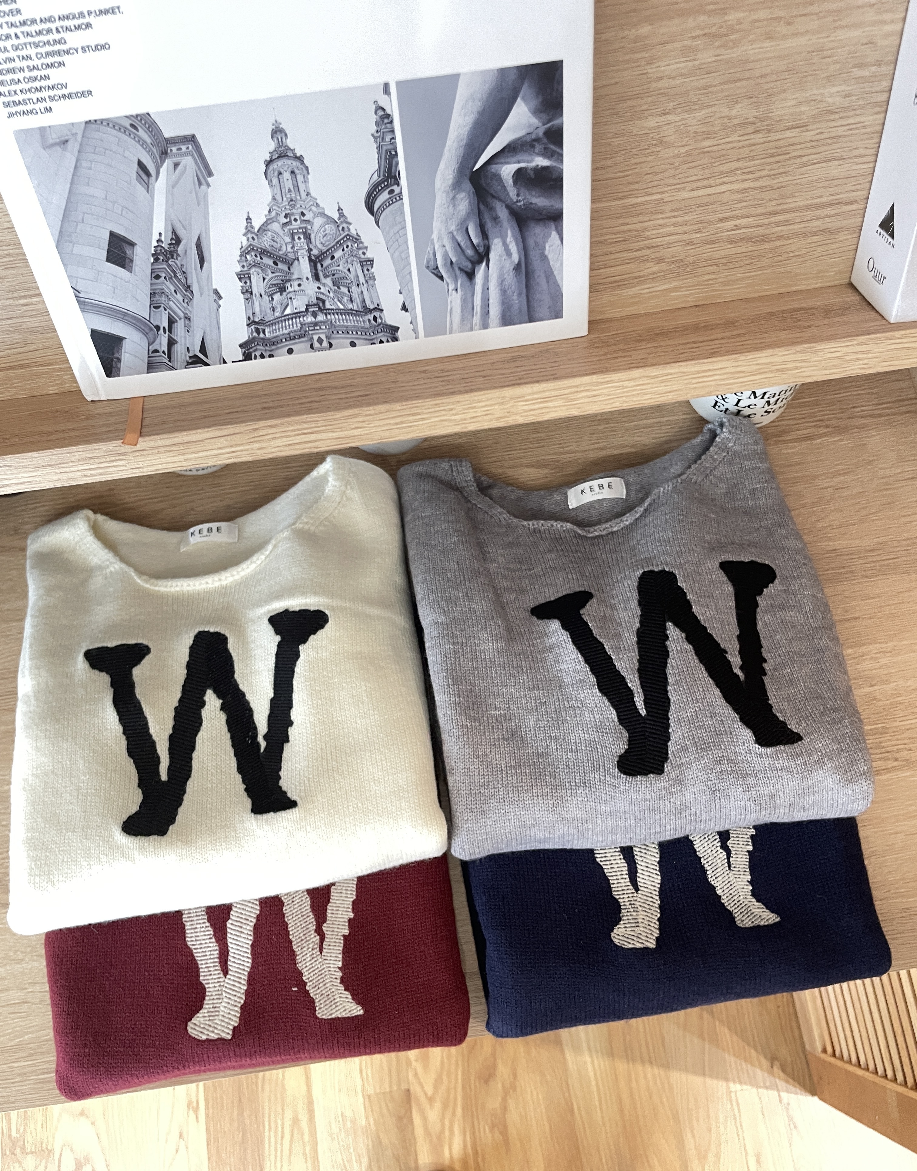 W 親膚圓領毛衣