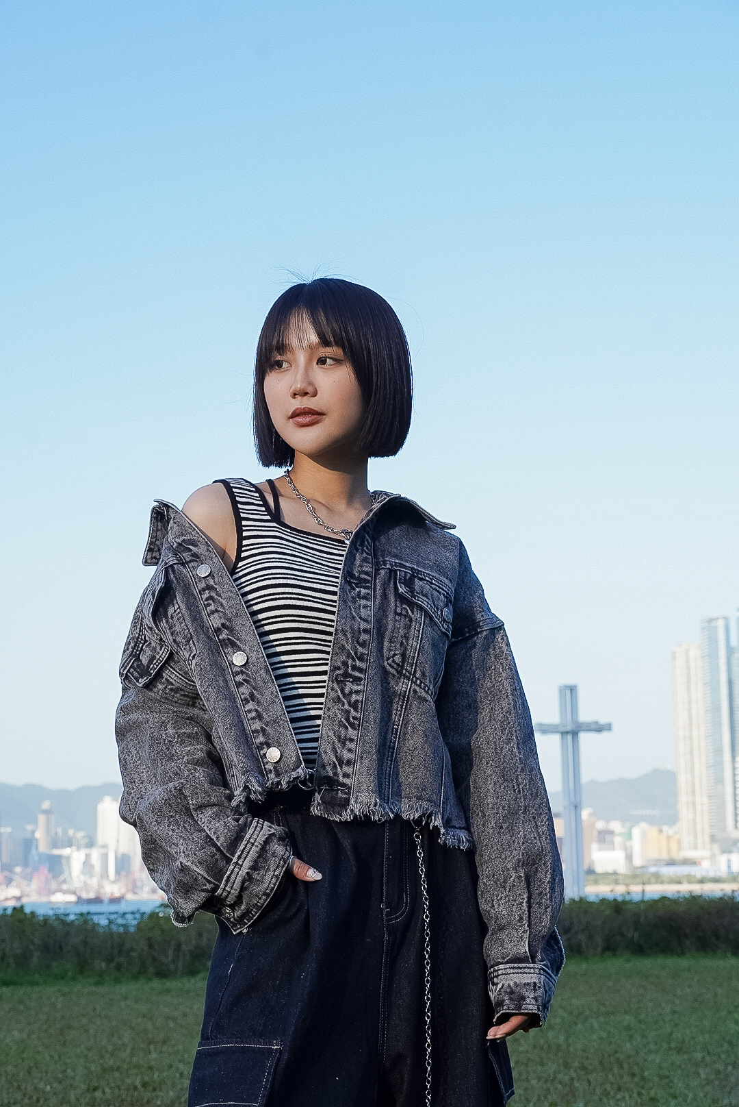 橫間大彈性厚實背心 - TT9949