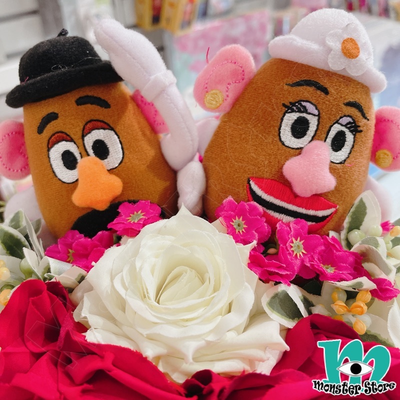 薯蛋頭先生太太公仔新娘花球