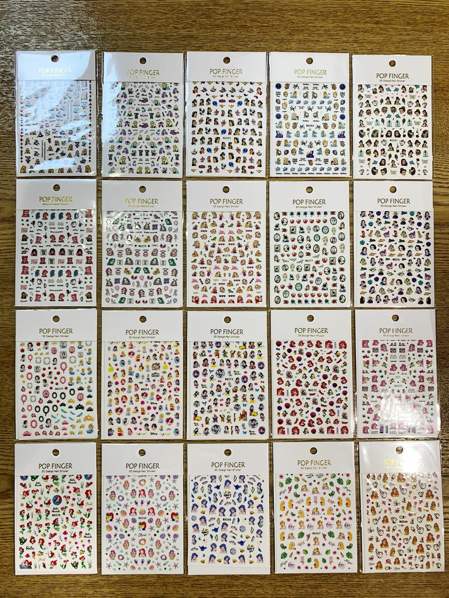 公主兒童指甲貼 款式隨機發放