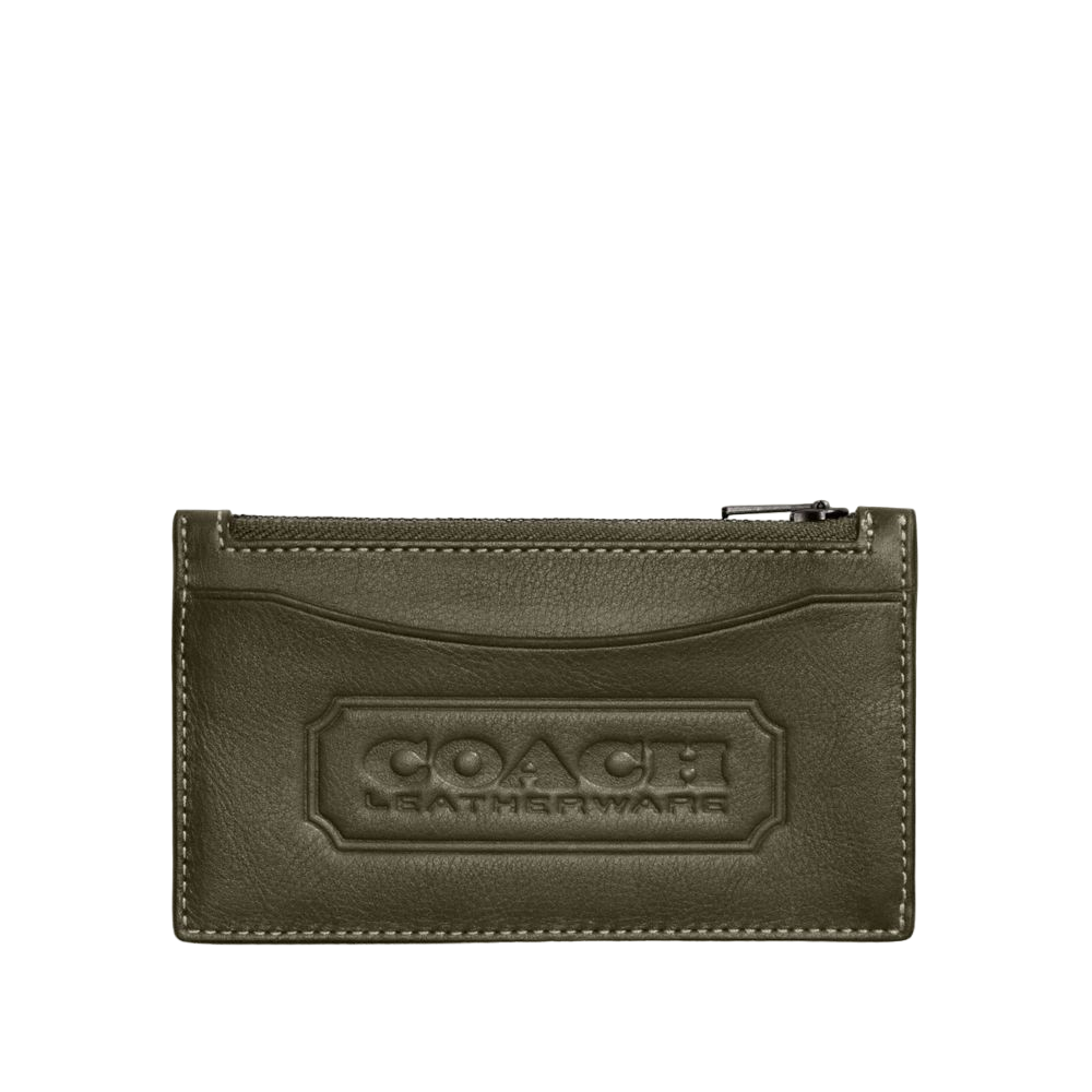 【Coach】Zip Card Case With Coach Badge 字母