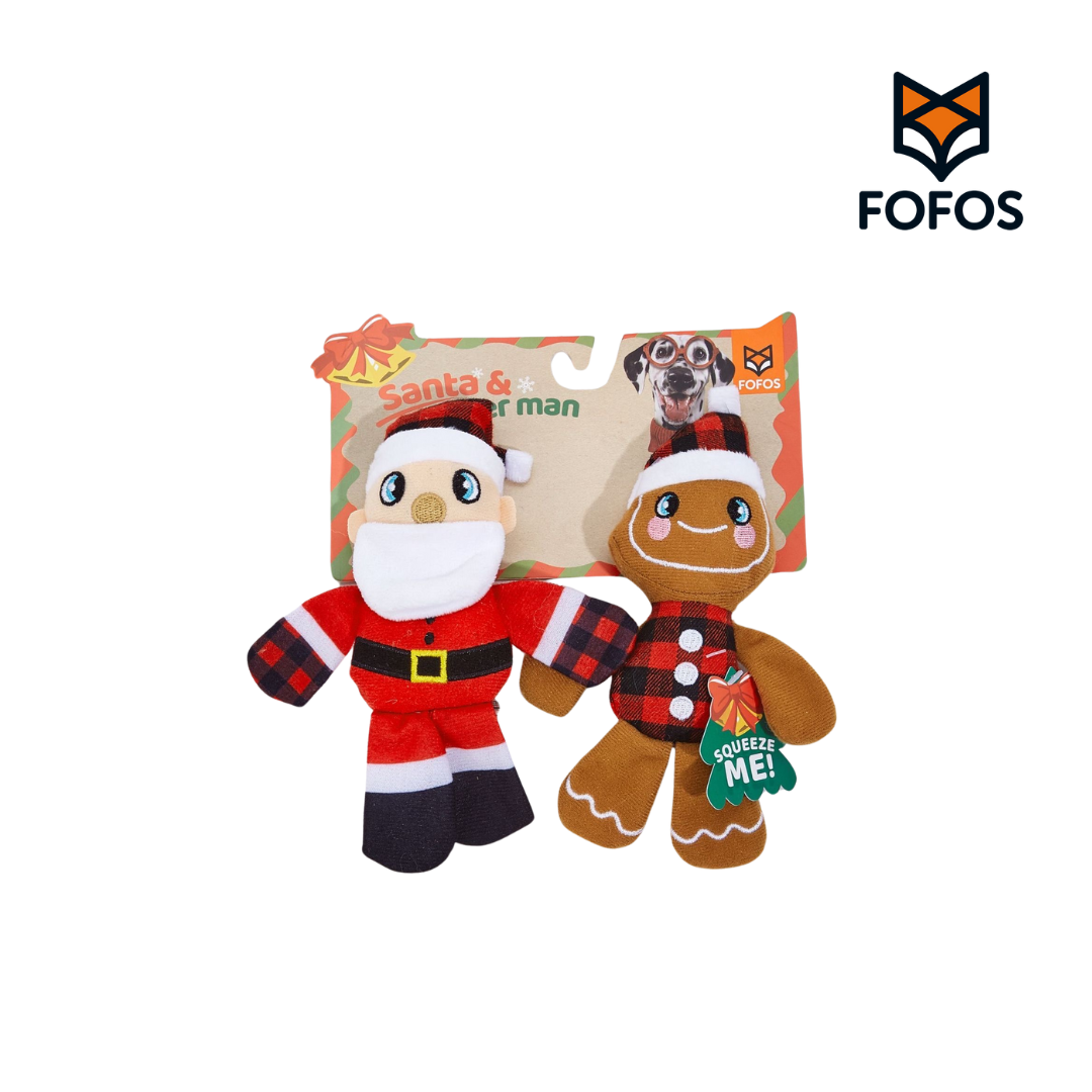 FOFOS 聖誕老人 薑餅人 發聲玩具