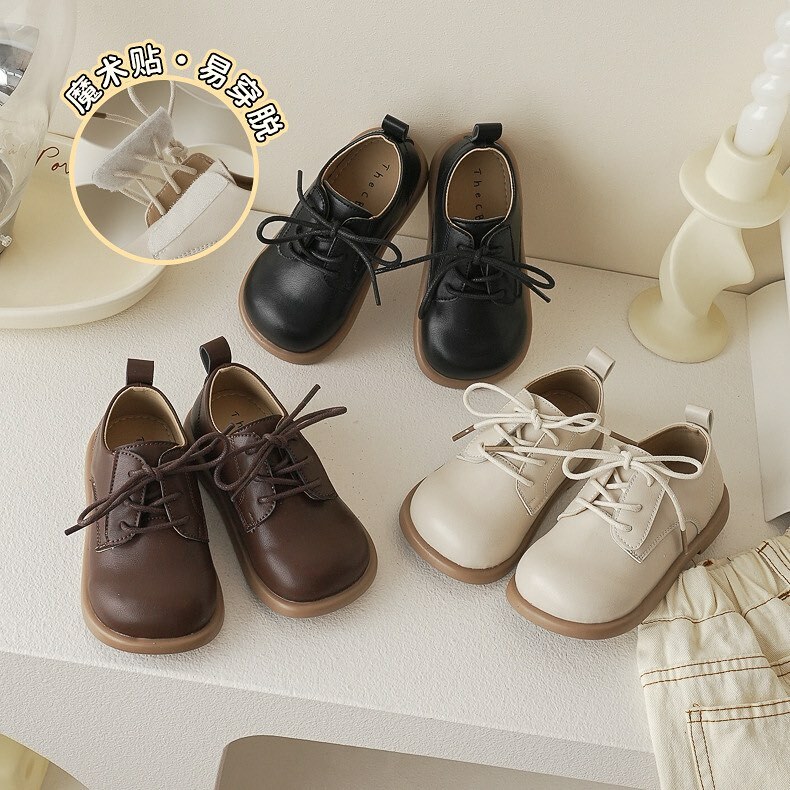 復古英倫風簡約小皮鞋