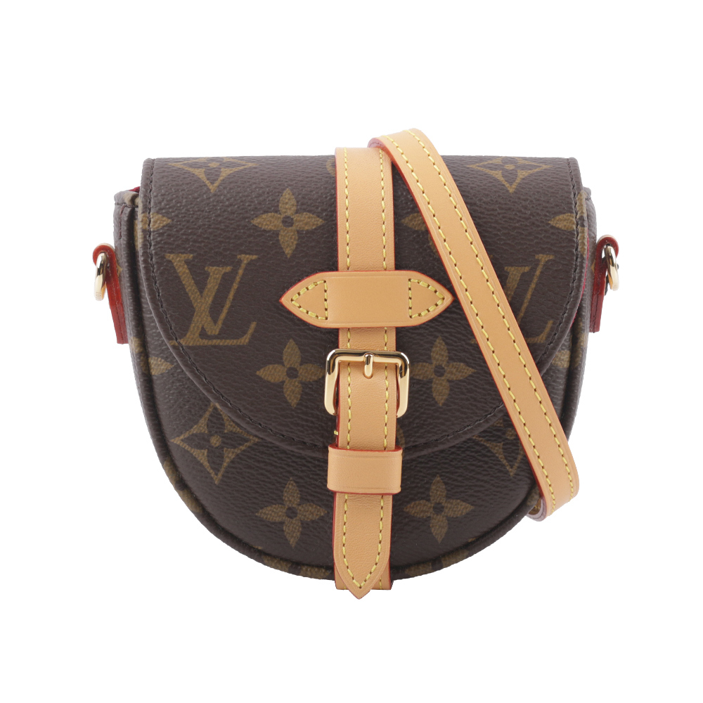 【Louis Vuitton】Chantilly Monogram 帆布及牛皮馬鞍斜背包(Micro)