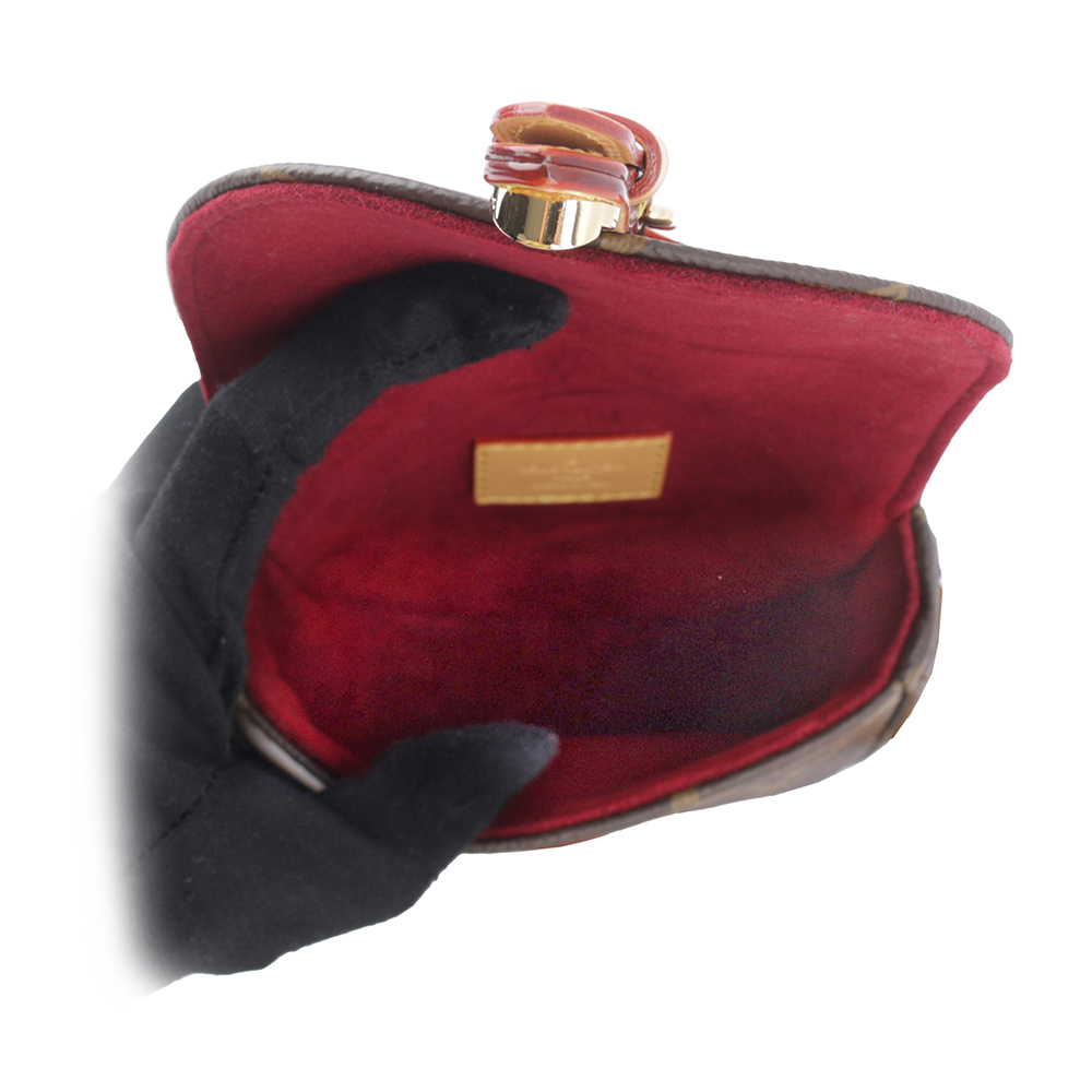 【Louis Vuitton / LV】Chantilly Monogram 帆布及牛皮馬鞍斜背包(Micro) M46643