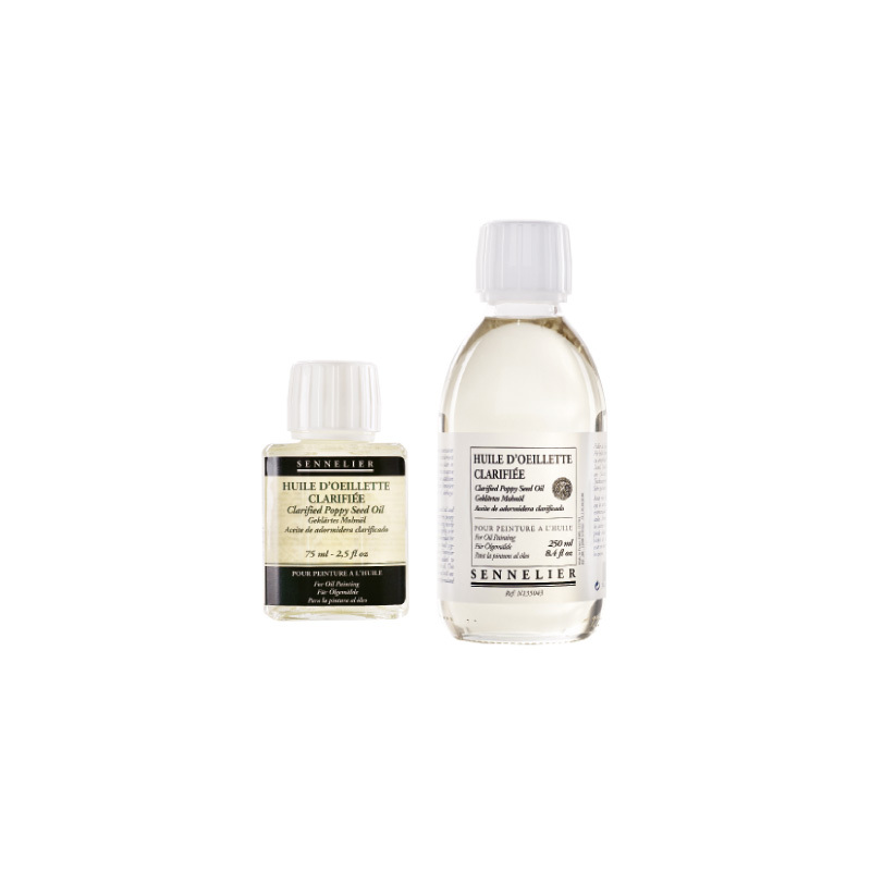 法國 SENNELIER 申內利爾 精煉罌粟油 75ml 250ml