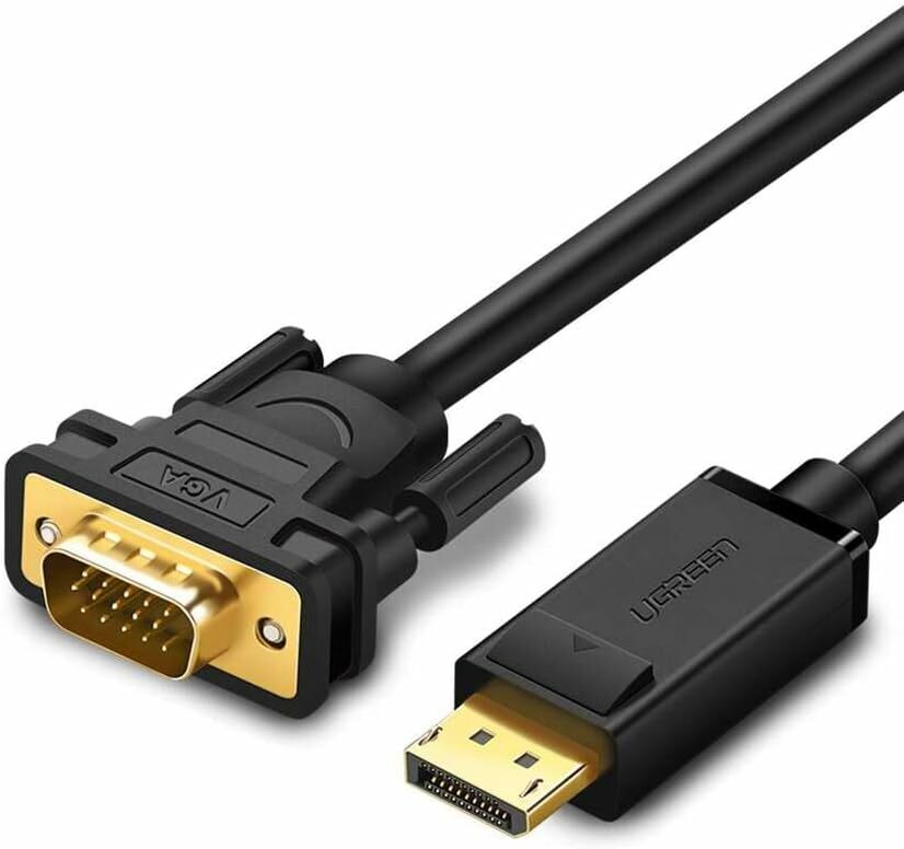 UGREEN - 10247 DisplayPort 轉 VGA (公對公) 轉接線