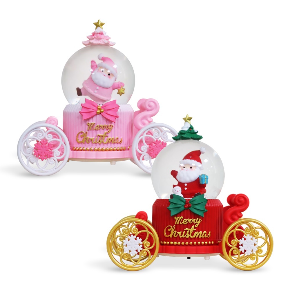 O'Pretty 歐沛媞 聖誕水晶球擺飾(20.5X13.2X22cm)-多款可選