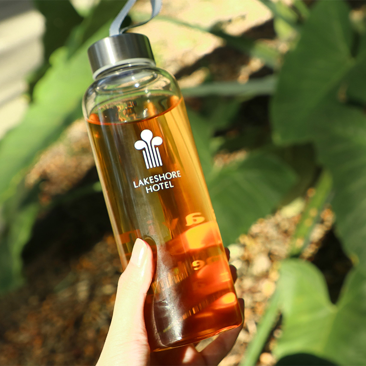 煙波環保玻璃水瓶500ml