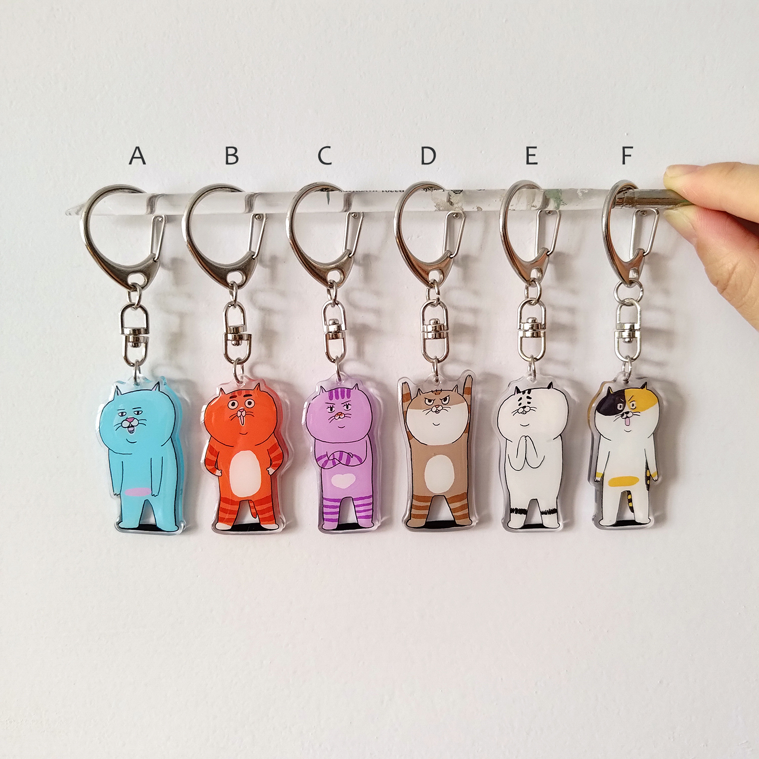 【ehcat貓室友】滴膠壓克力鑰匙圈