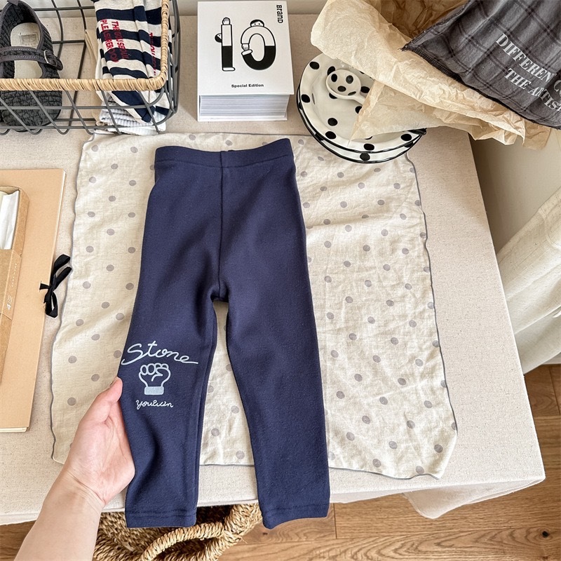 剪刀石頭布磨毛內搭褲