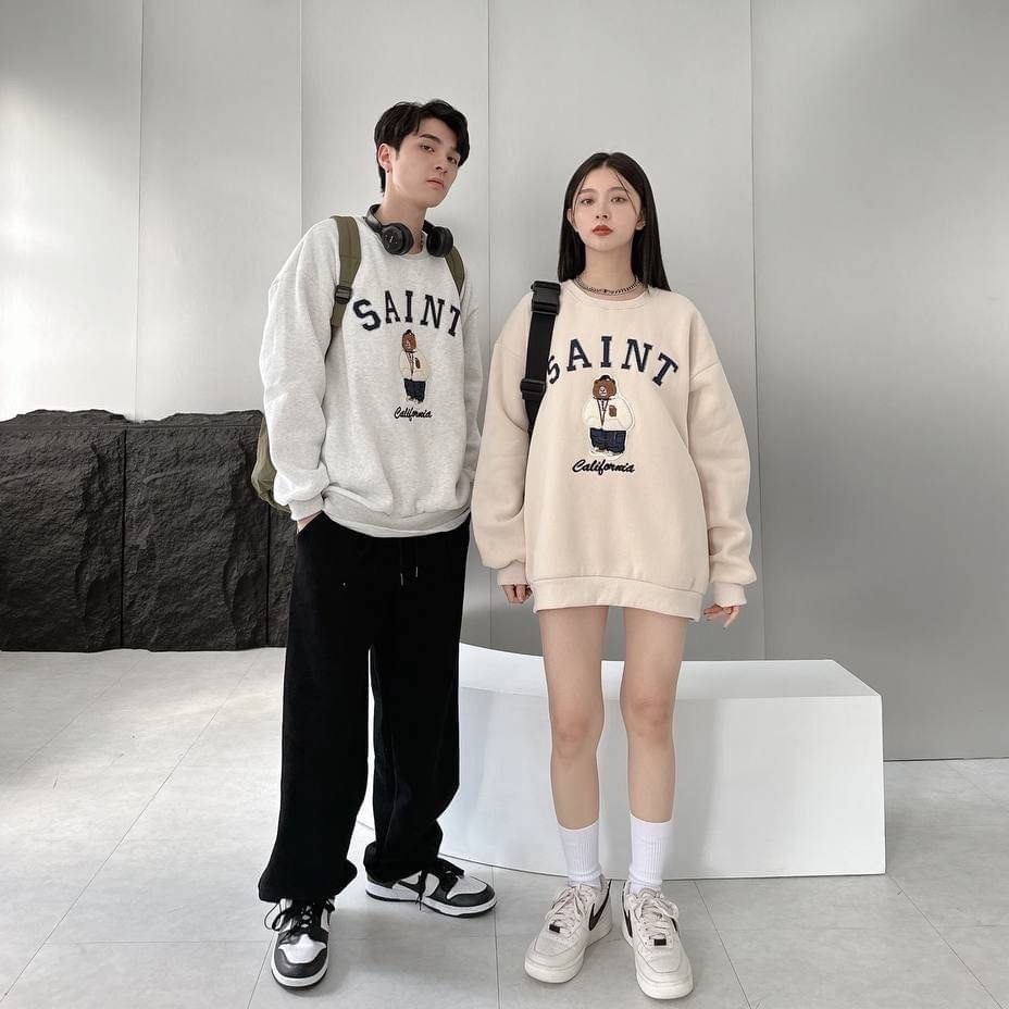 自訂款 SAINT刺繡小熊大學TEE im98146