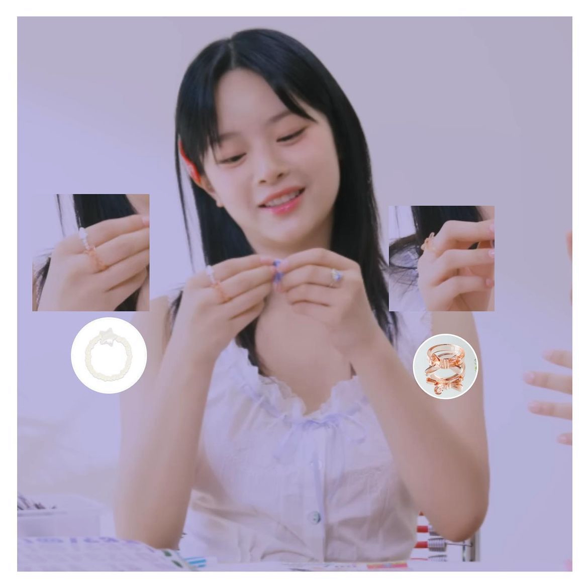 Almost Blue - STAR PEARL RING