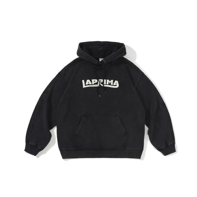 LAPRIMA 水洗做舊裂紋印花連帽衛衣 23AWSW07