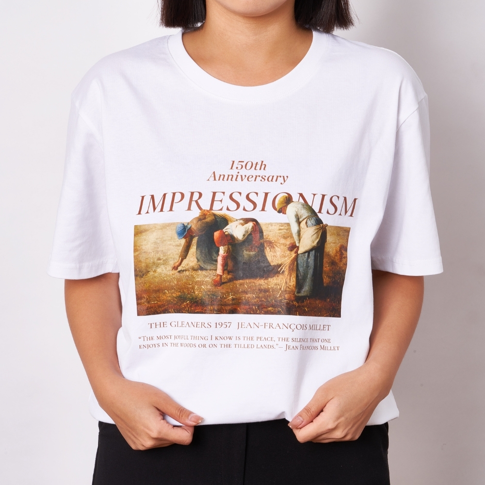藝術T恤｜米勒《拾穗》白