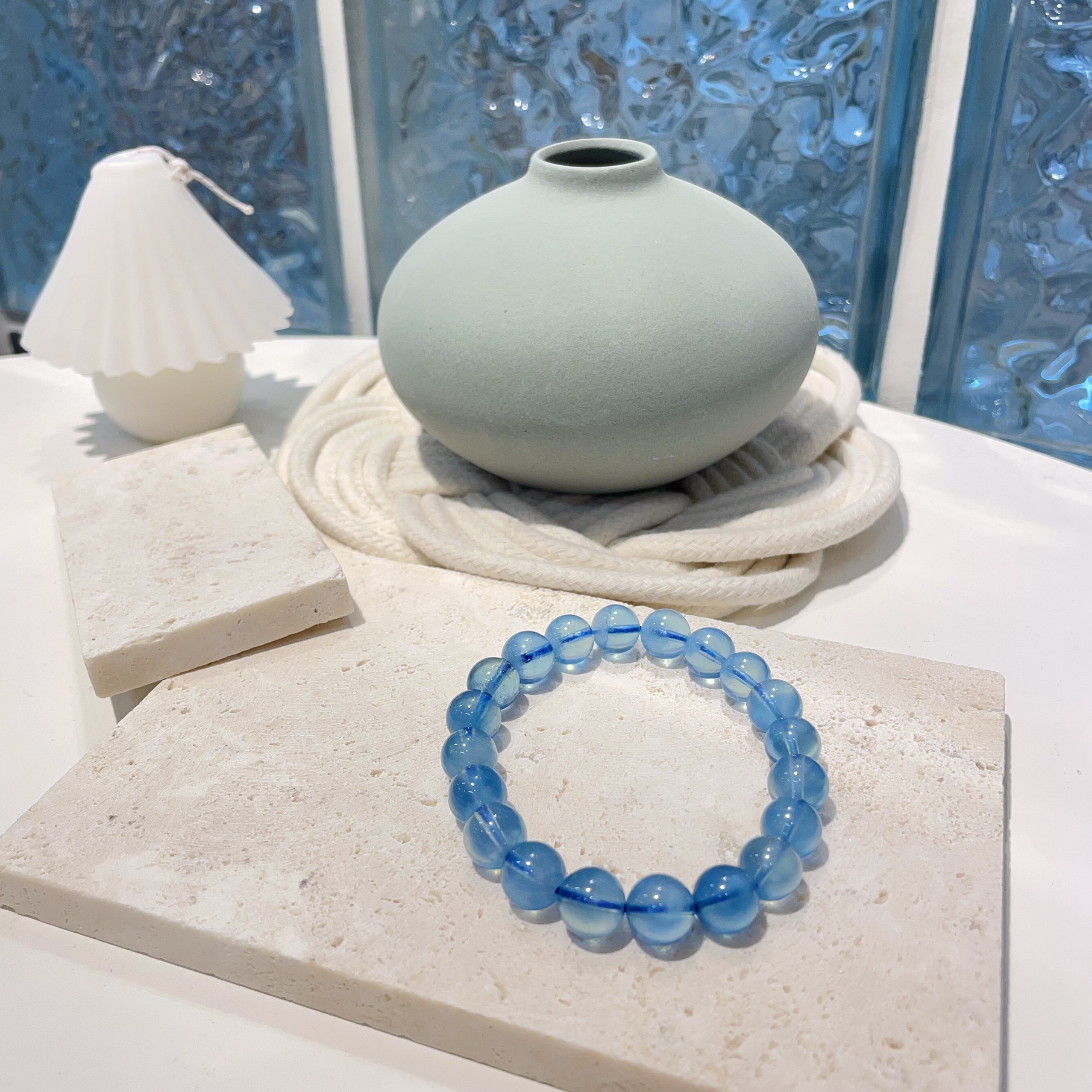 魔鬼海藍寶手串 9mm