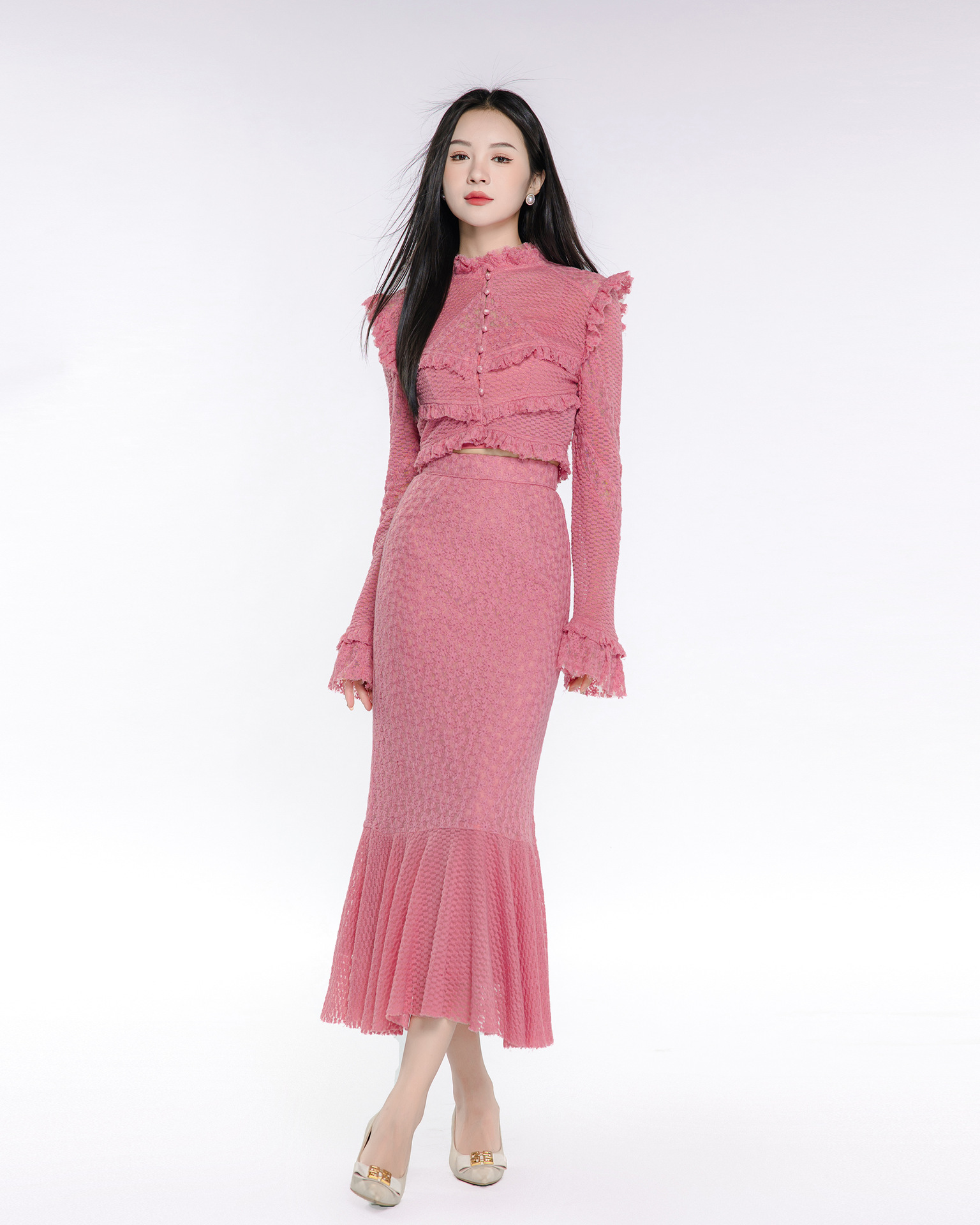 造型蕾絲 魚尾套裝