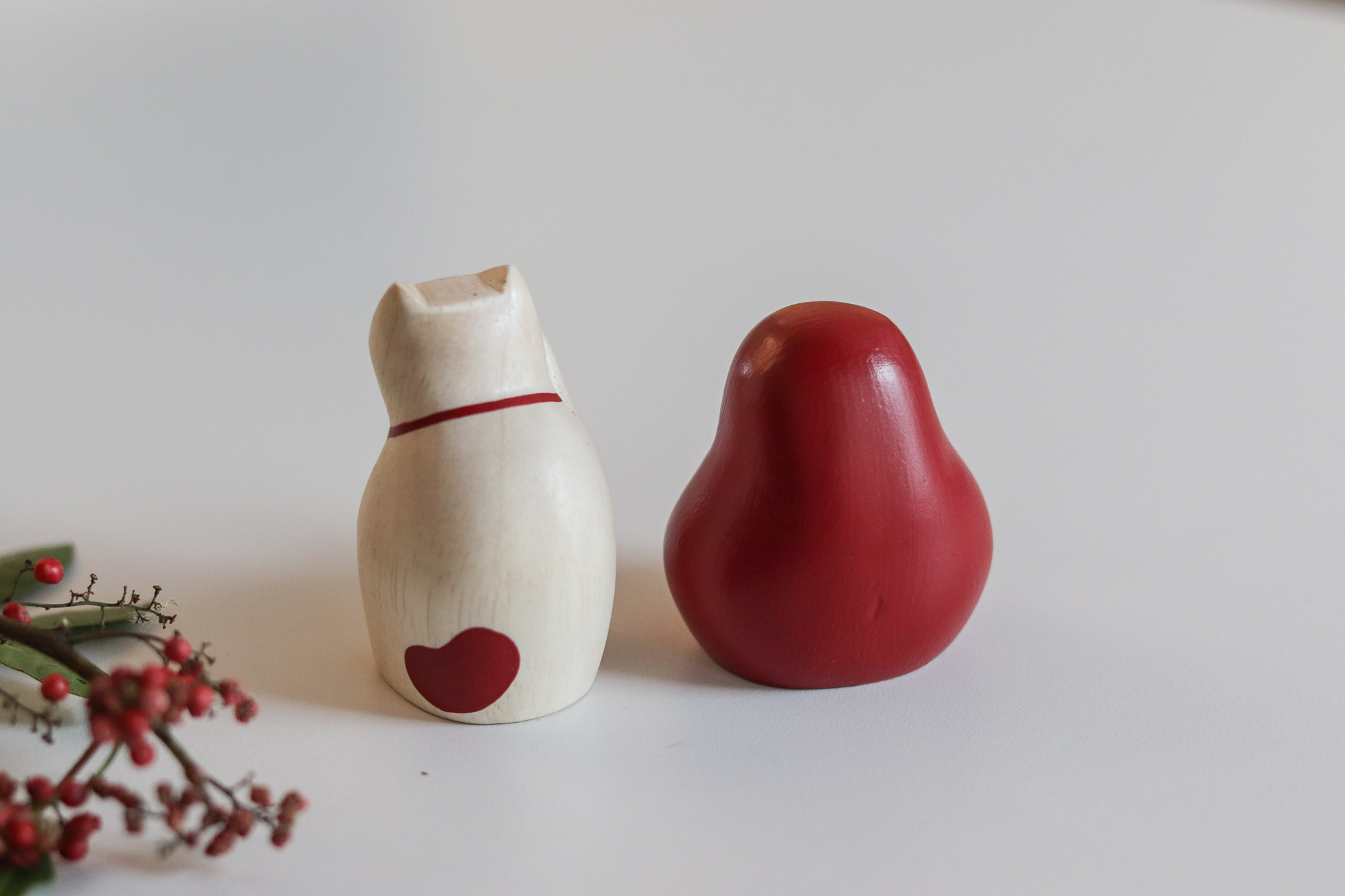 T-lab 招財貓 達摩 木雕擺飾