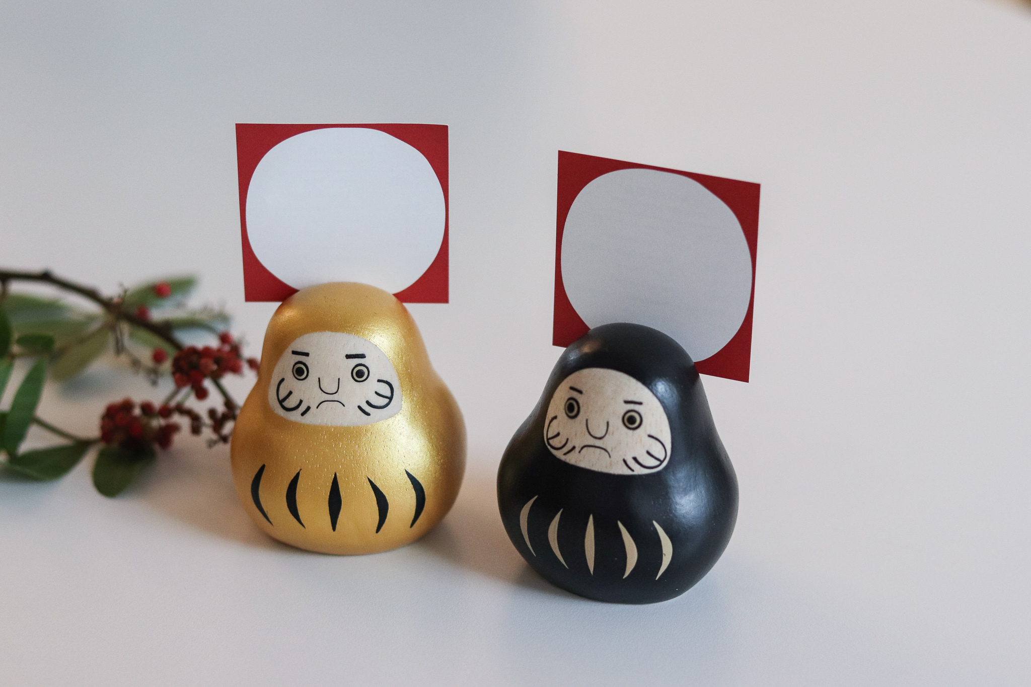 T-lab 達摩 木雕 名片夾