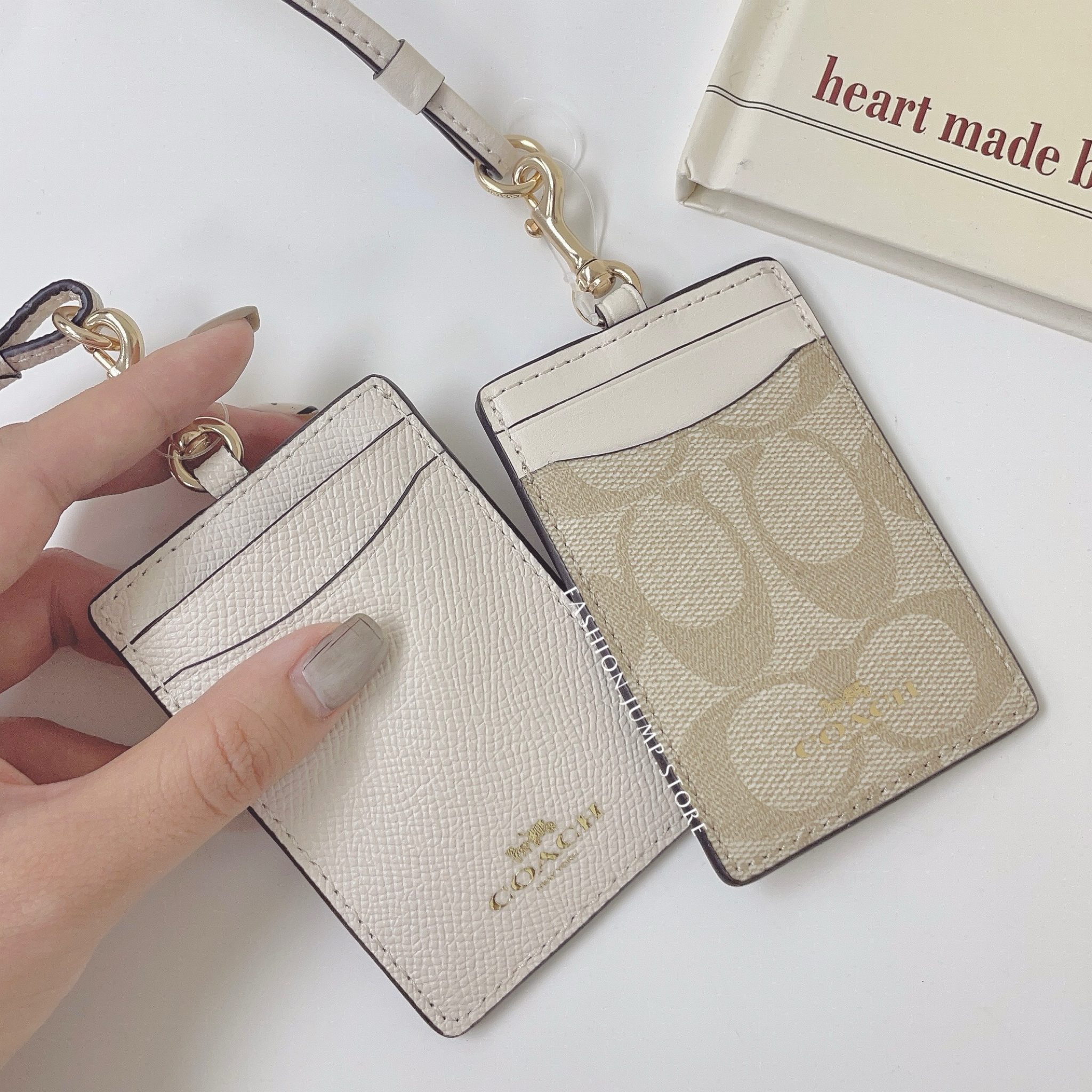 （現貨）COACH  皮革 掛式 證件夾 票卡夾 卡夾 2色